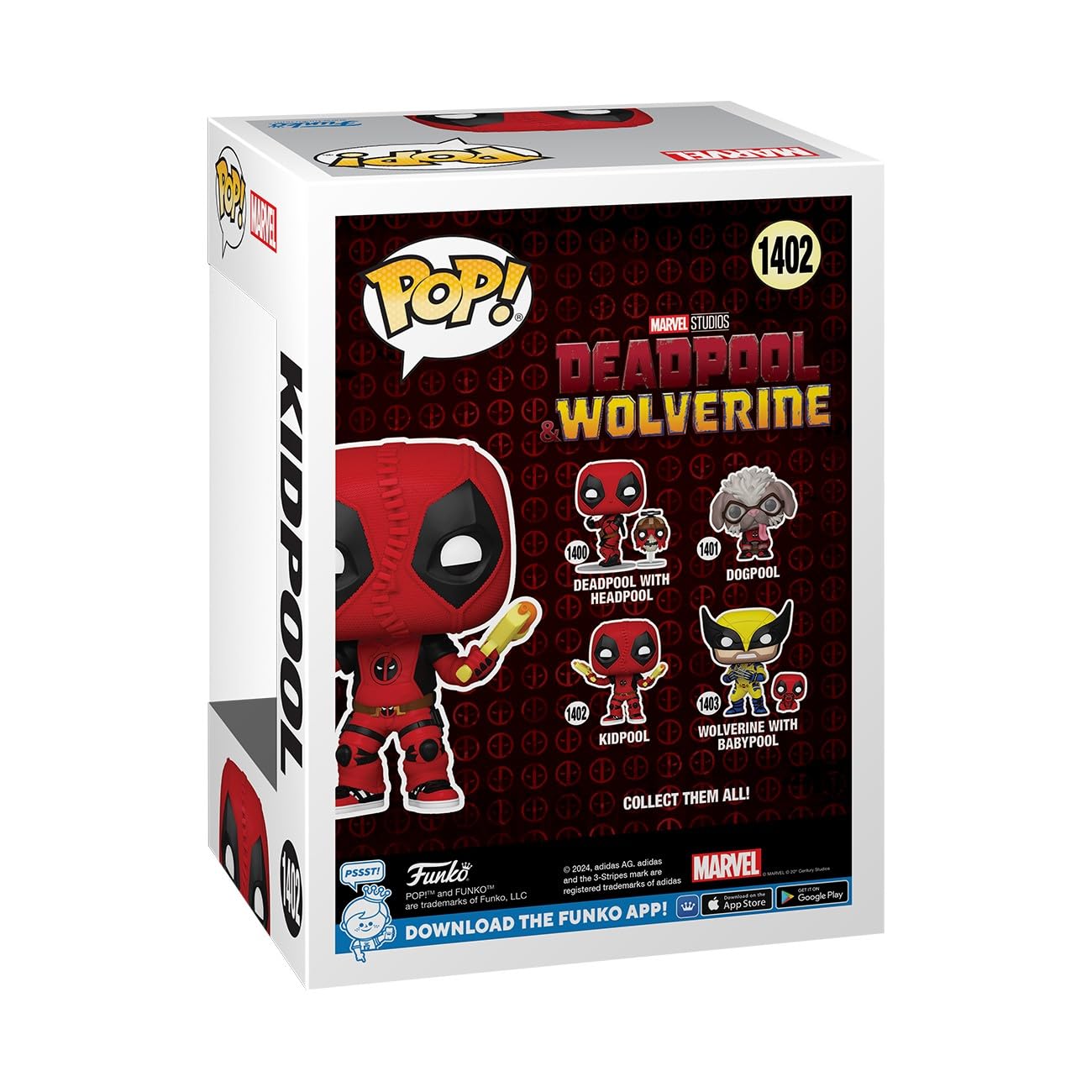 Foto 4 pulgar | Figura De Acción Funko Pop! Marvel Deadpool Y Wolverine Kidpool - Venta Internacional.