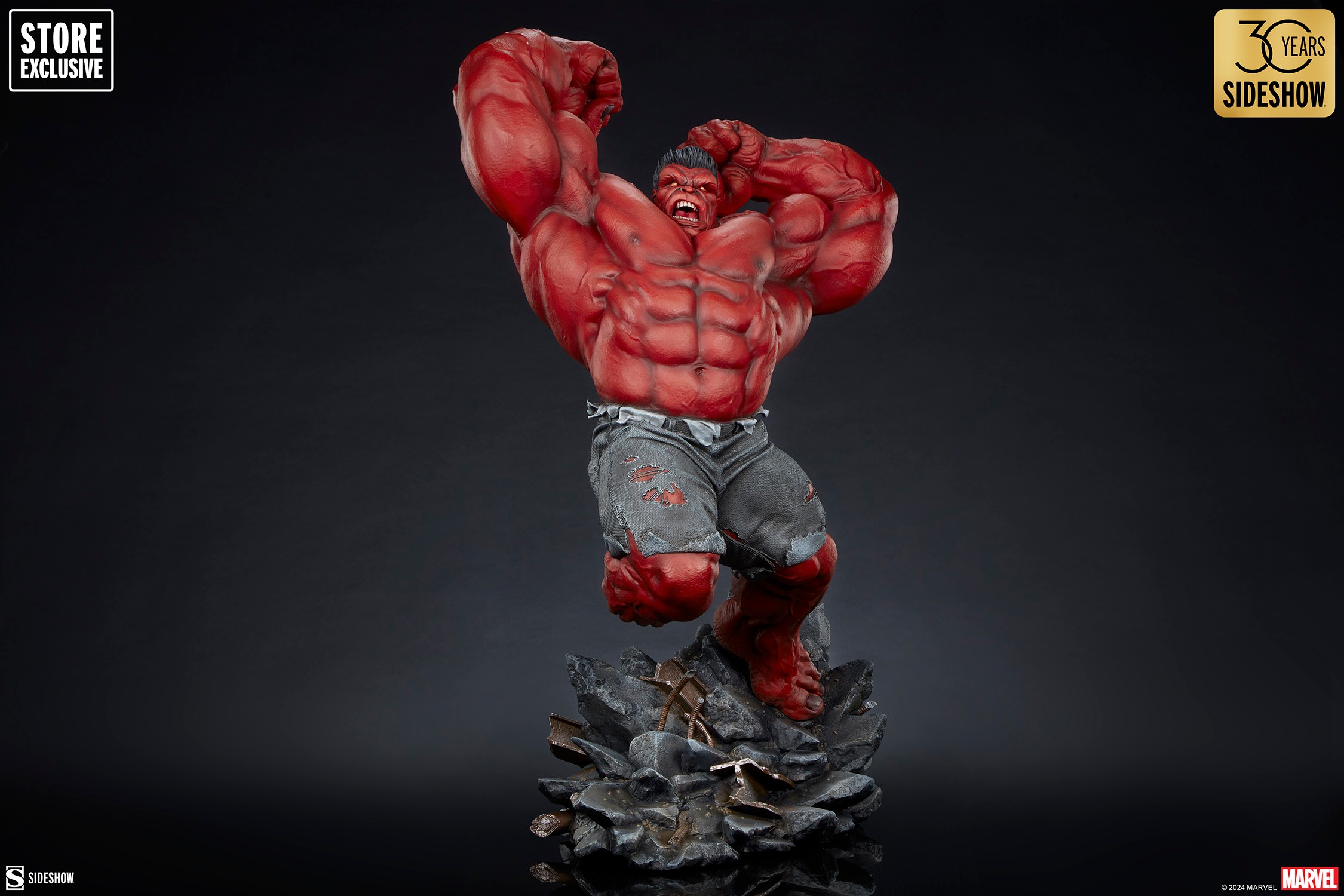 Foto 4 pulgar | Figura Sideshow Collectibles Premium Format Marvel Red Hulk