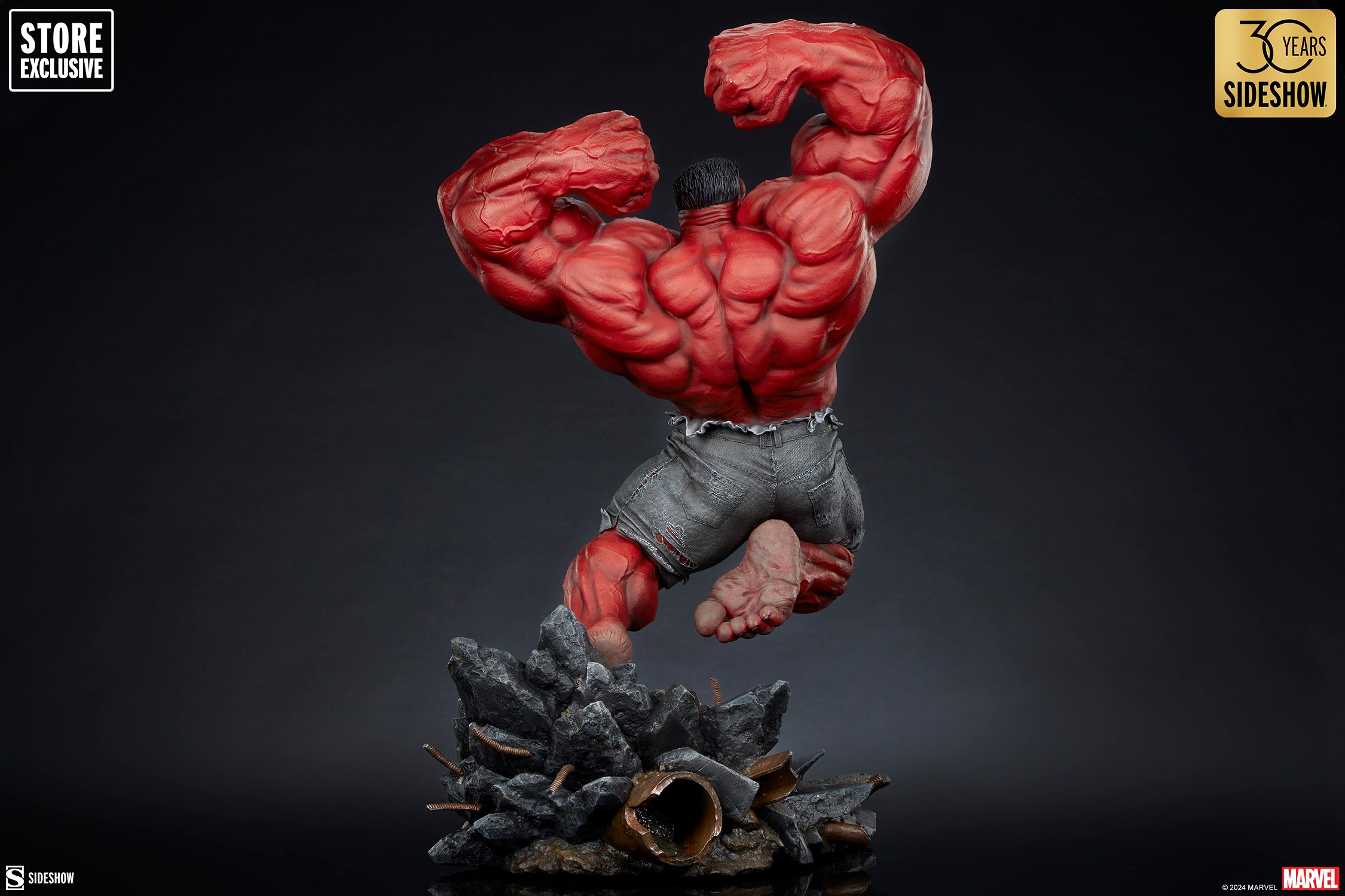 Foto 5 pulgar | Figura Sideshow Collectibles Premium Format Marvel Red Hulk