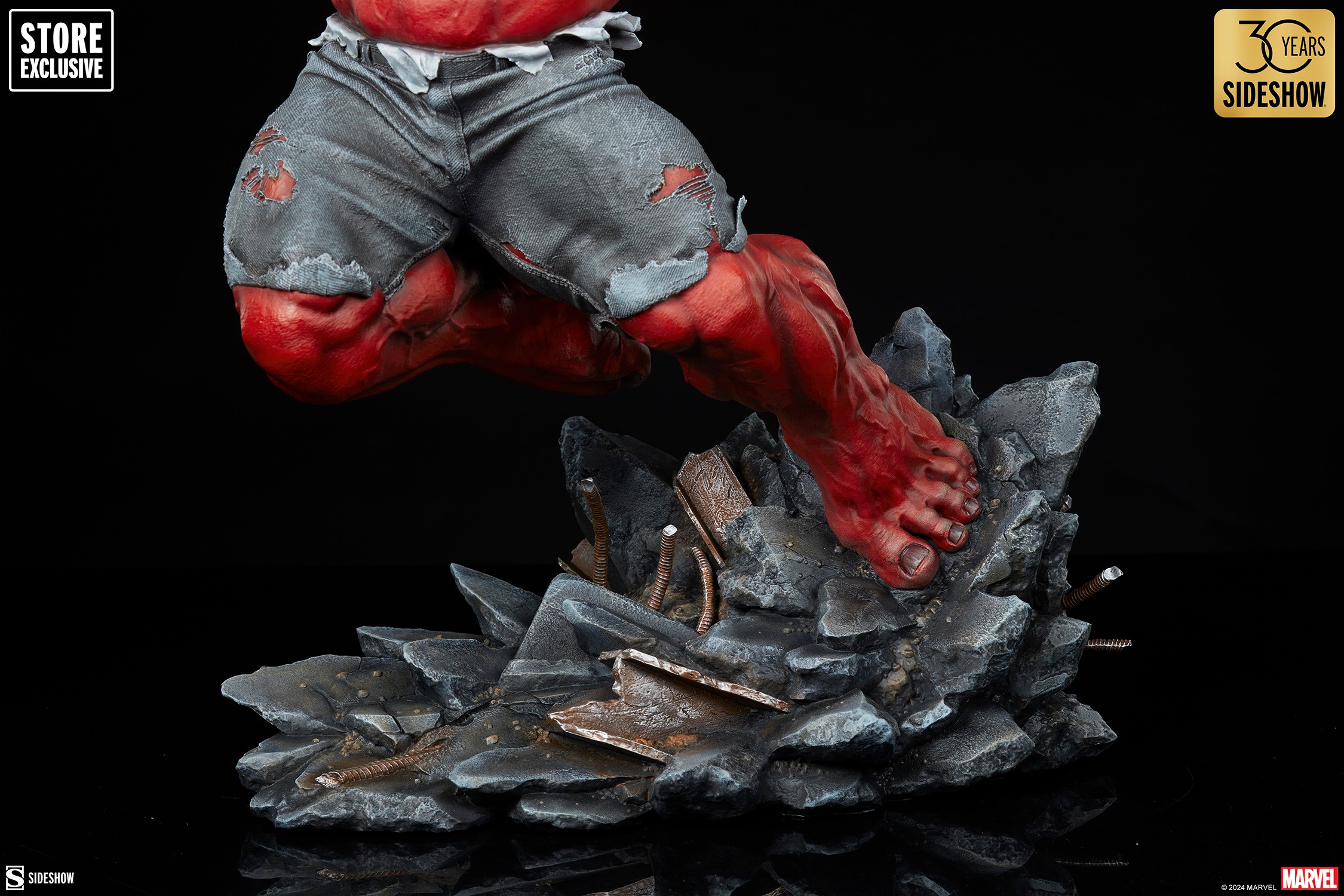 Foto 6 pulgar | Figura Sideshow Collectibles Premium Format Marvel Red Hulk