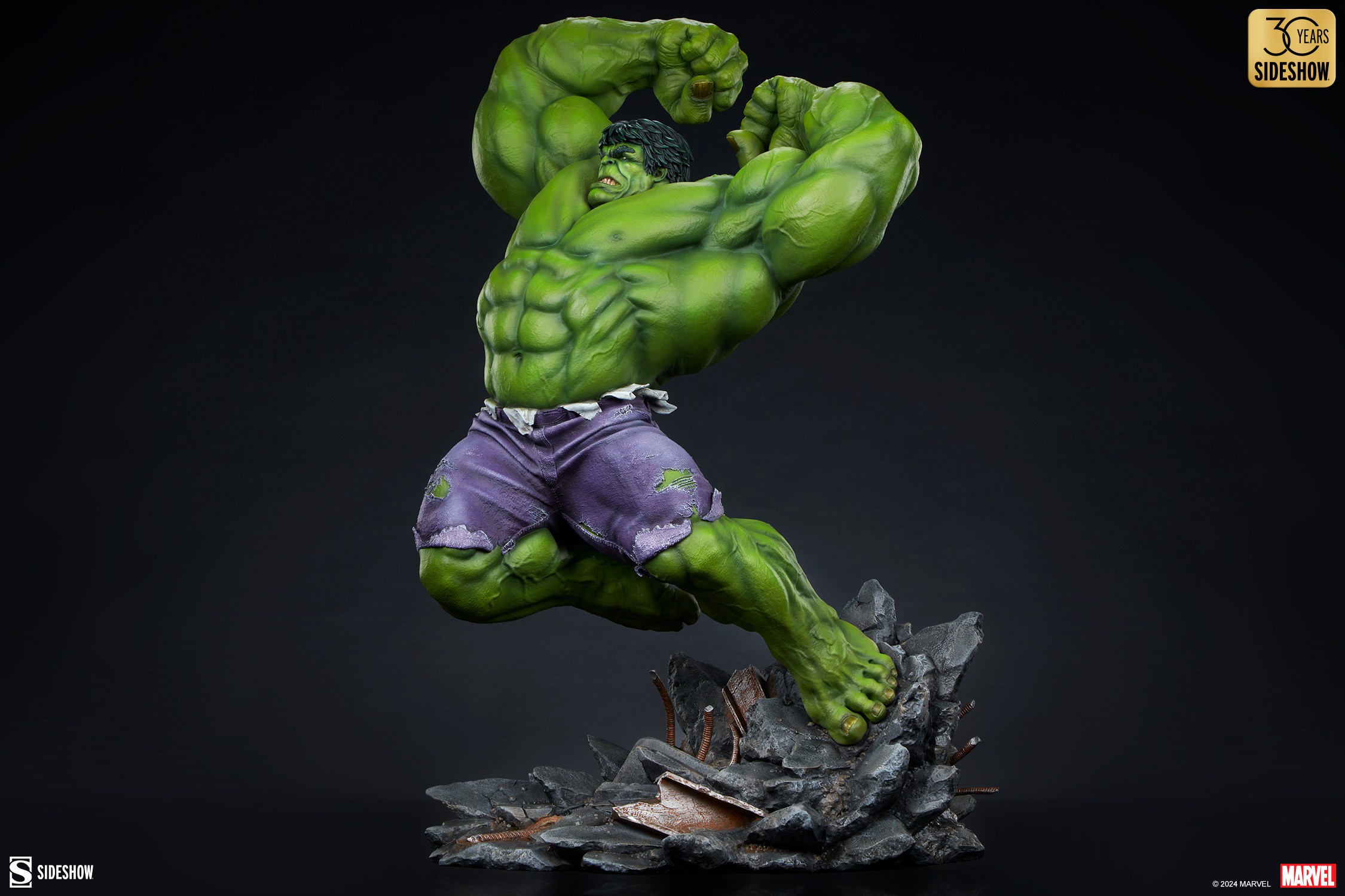 Foto 5 pulgar | Estatua Coleccionable Sideshow Premium Format Marvel The Hulk (classic)