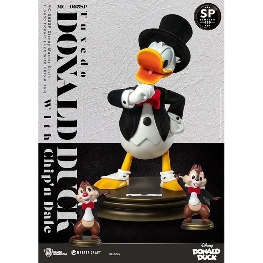 Foto 6 pulgar | Beast Kingdom Figura Mc-065sp Tuxedo Donald Duck With Chip'n Dale Walt Disney World