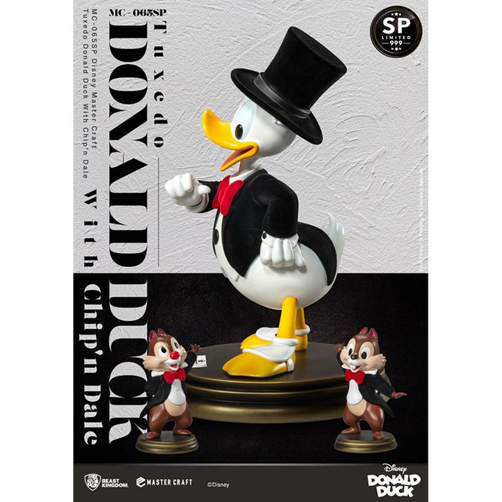 Foto 7 pulgar | Beast Kingdom Figura Mc-065sp Tuxedo Donald Duck With Chip'n Dale Walt Disney World