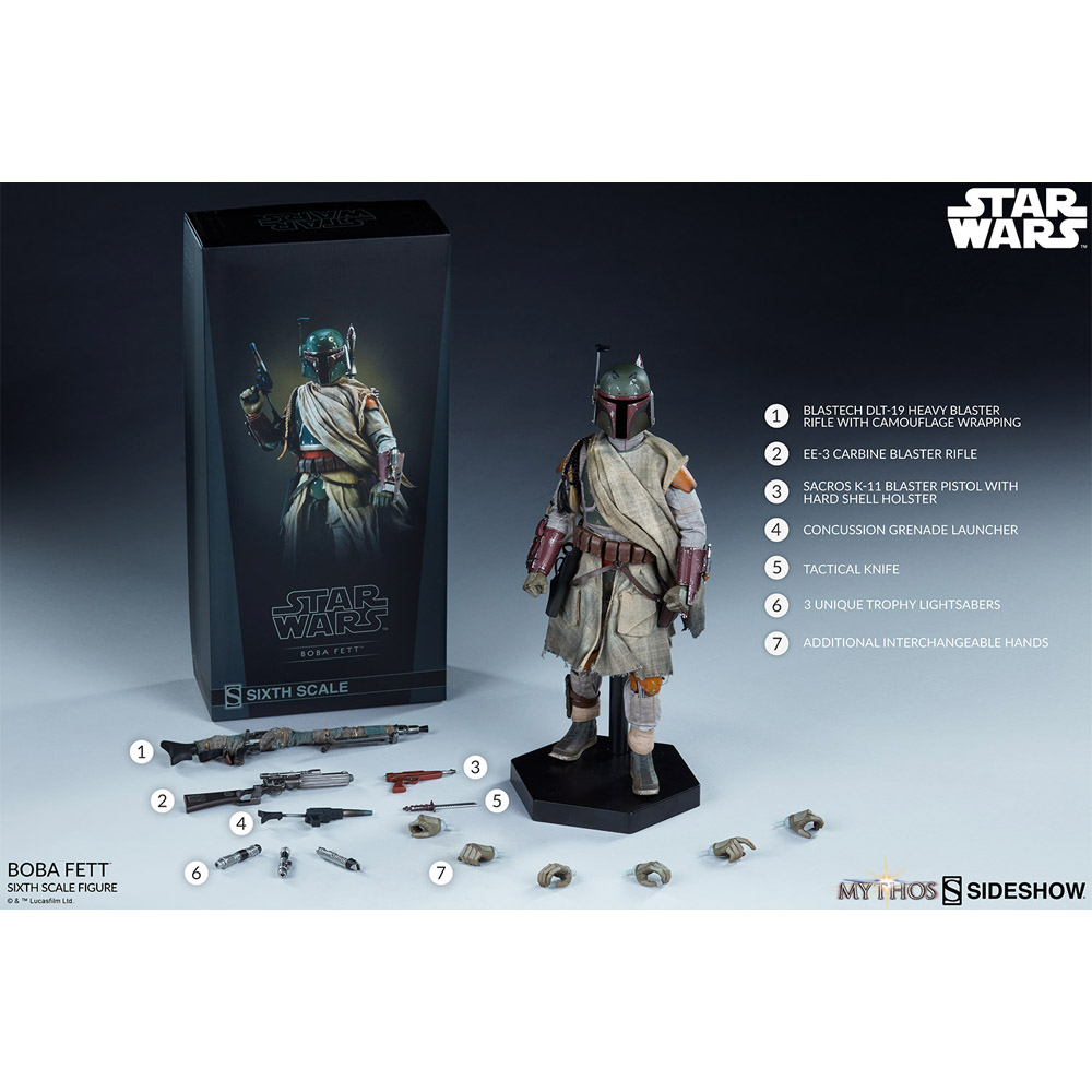 Foto 2 pulgar | Figura Coleccionable de Sideshow Boba Fett