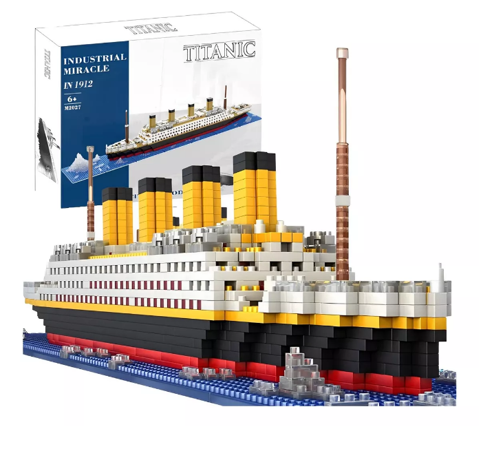 Juguetes Bloques Puzzle 3d Titanic Maquetas Barco 1860piezas Color Blanco Wünd