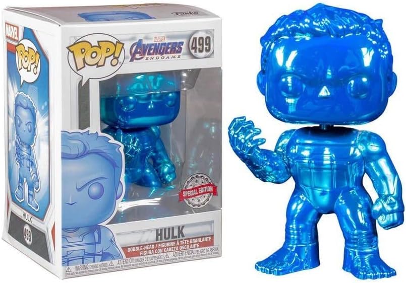 Funko Pop Hulk Blue Chrome Exclusivo Endgame #499