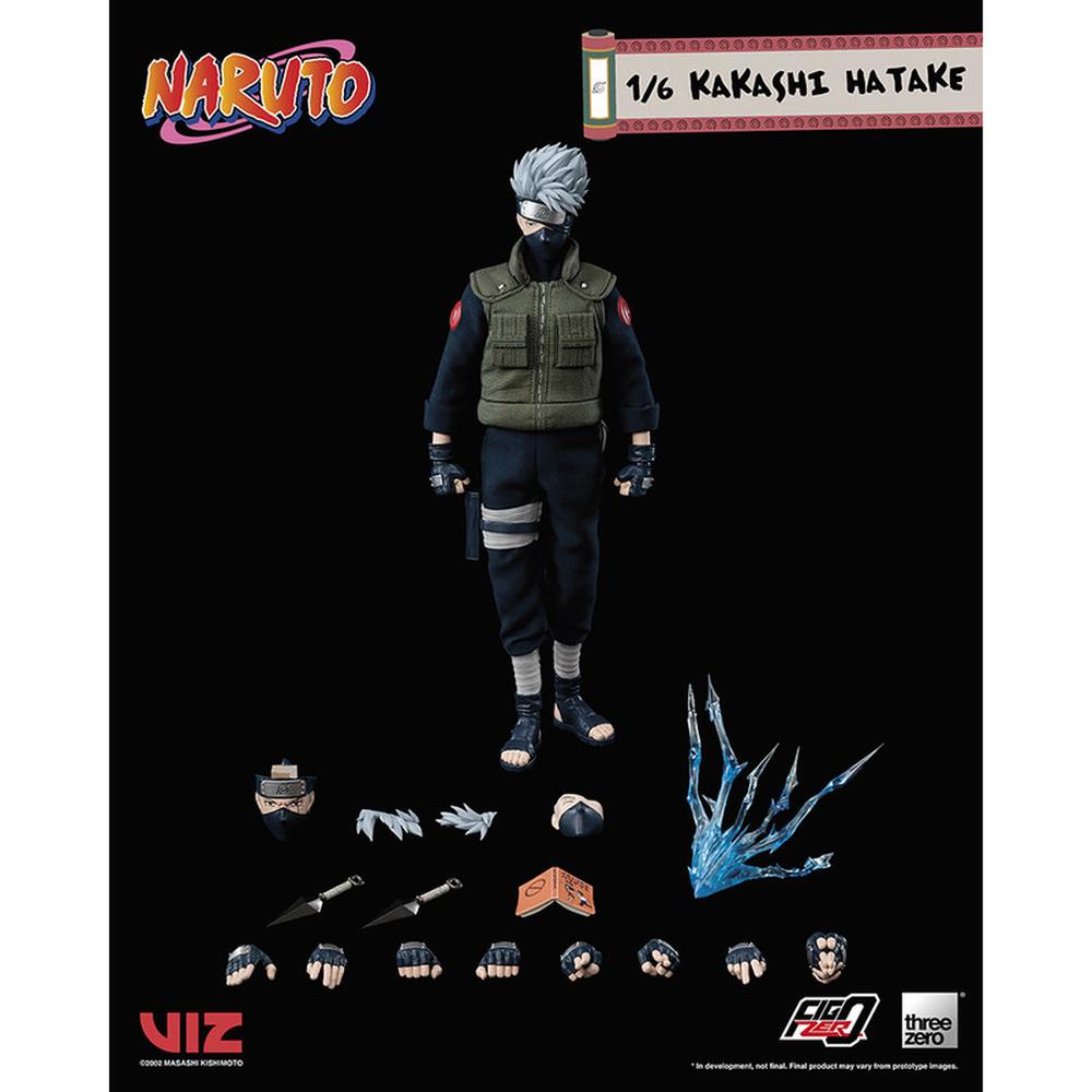 Foto 3 pulgar | Threezero Figura Articulada Kakashi Hatake Escala 1:6 Naruto