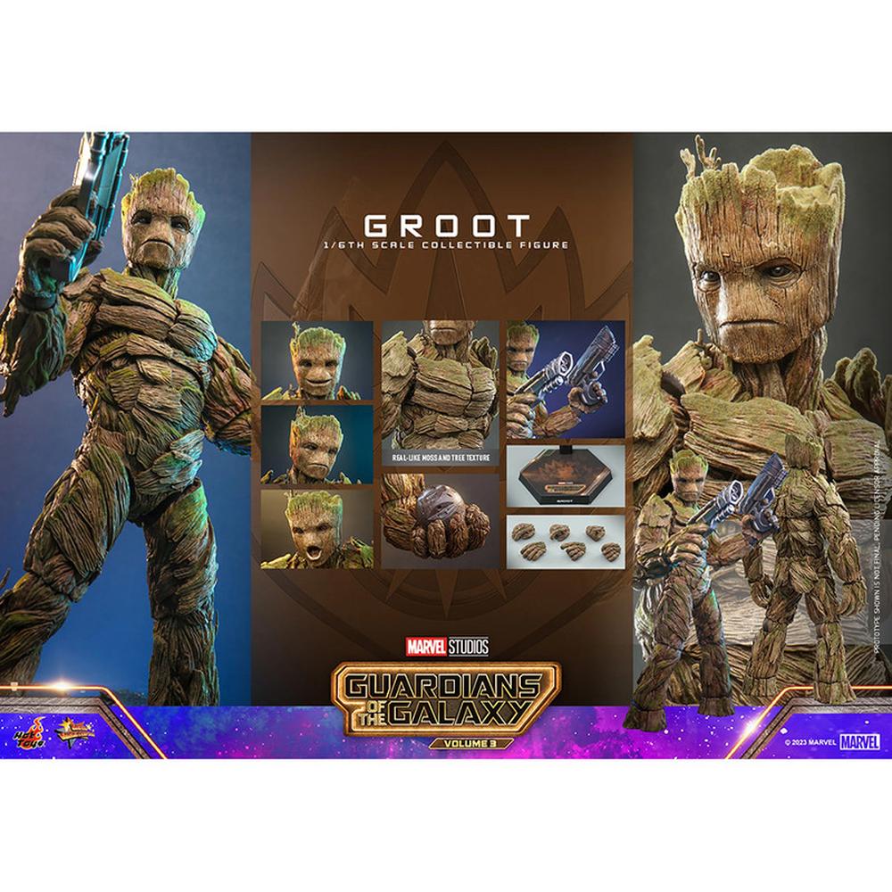 Foto 2 | Hot Toys Figura Articulada Groot Escala 1:6 Guardianes De La Galaxia