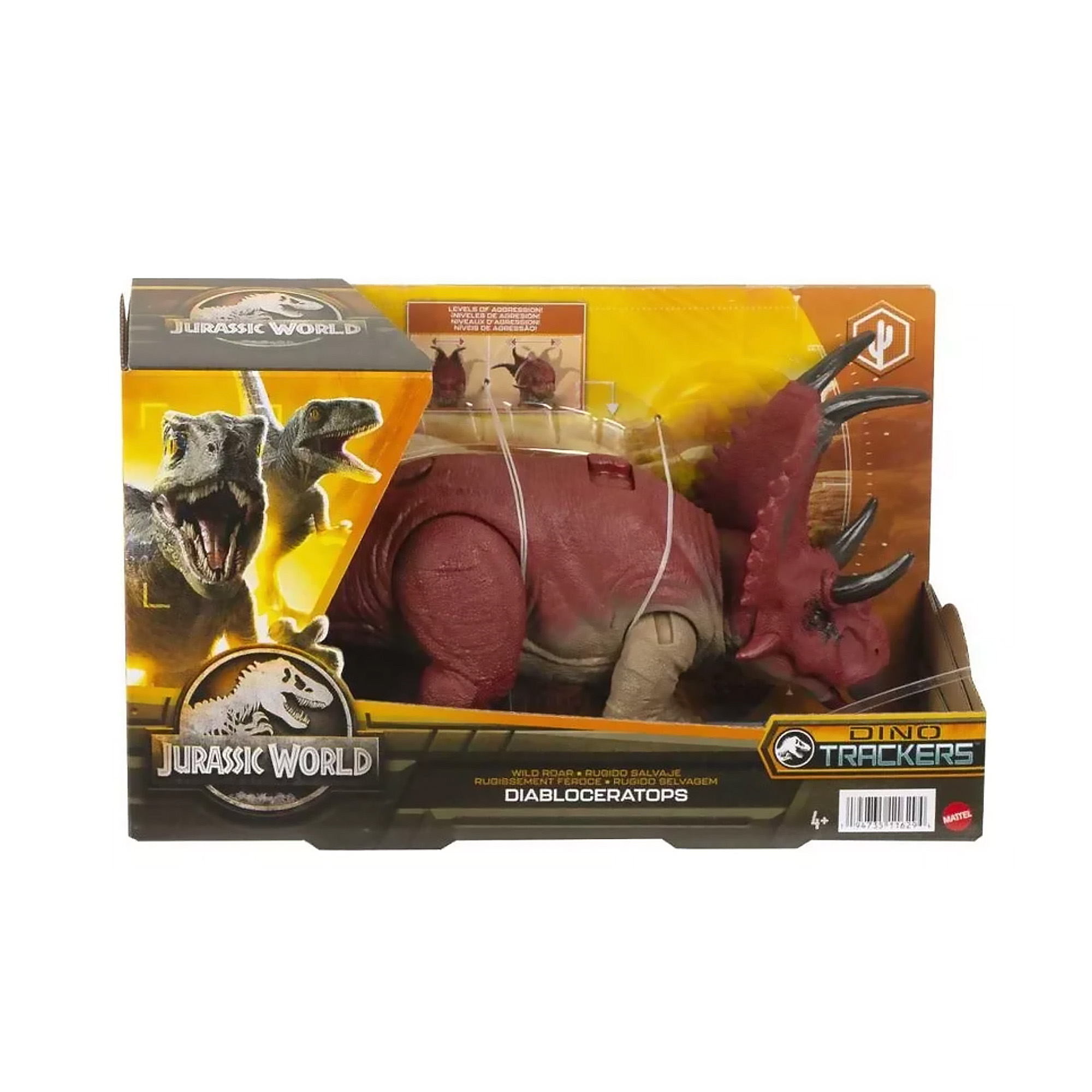 Foto 2 pulgar | Jurassic World Diabloceratops Dino Trackers Mattel