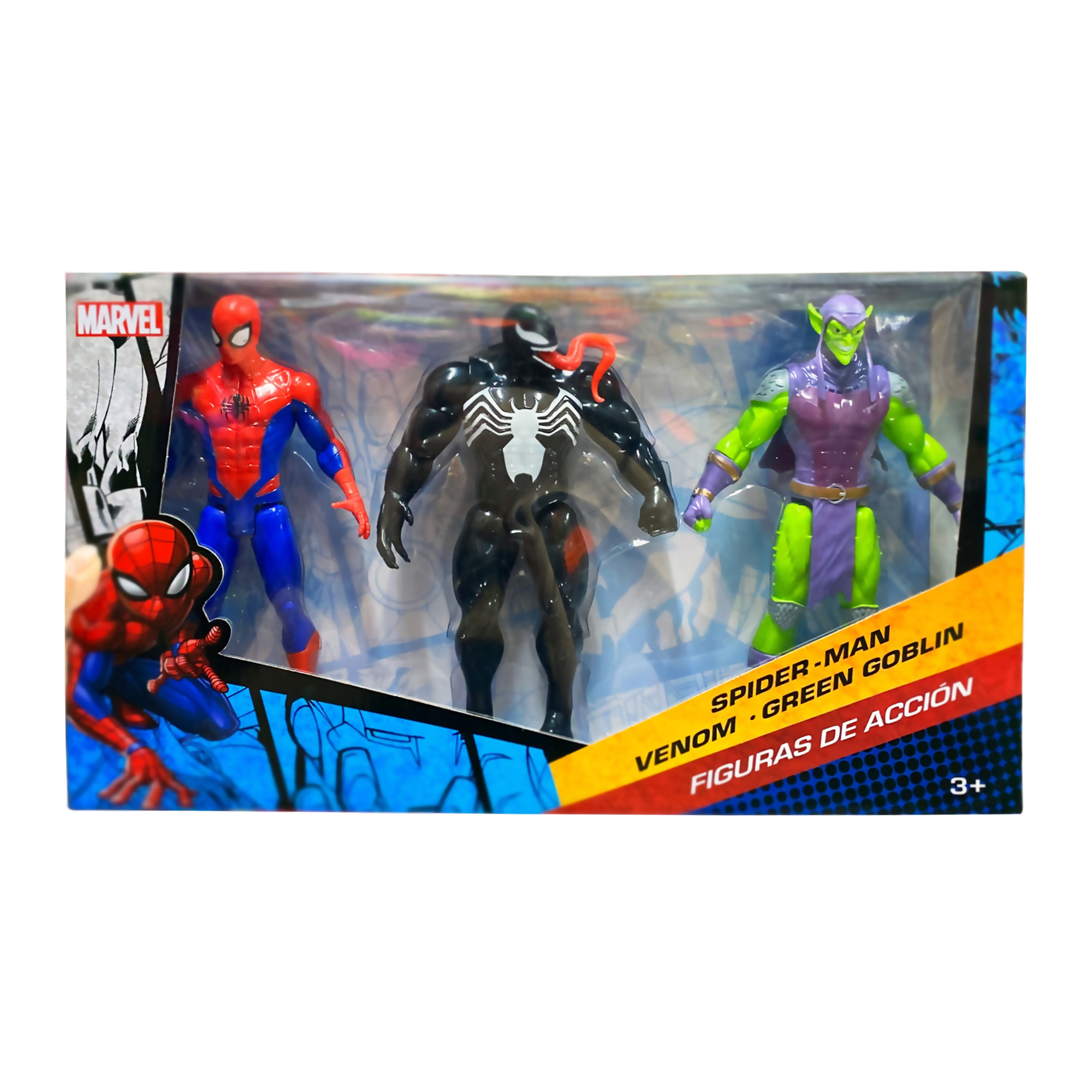 Foto 2 pulgar | Spidermam+ Venom +green Goblin Set 3 Figura Articulada