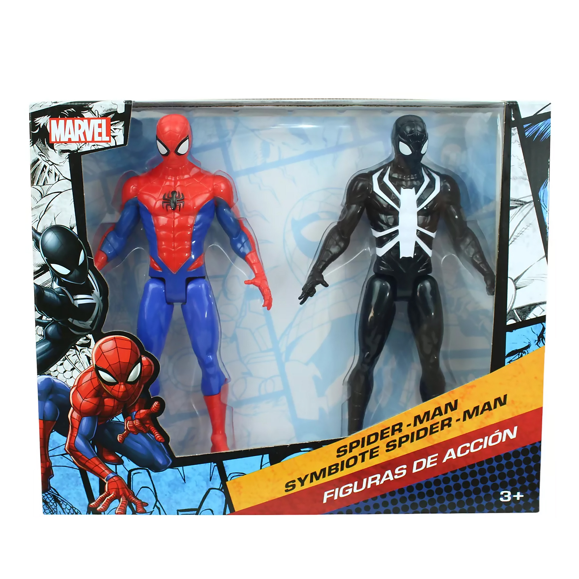 Set 2 Figuras De Acción Spiderman Y Black Symbiote Juguete