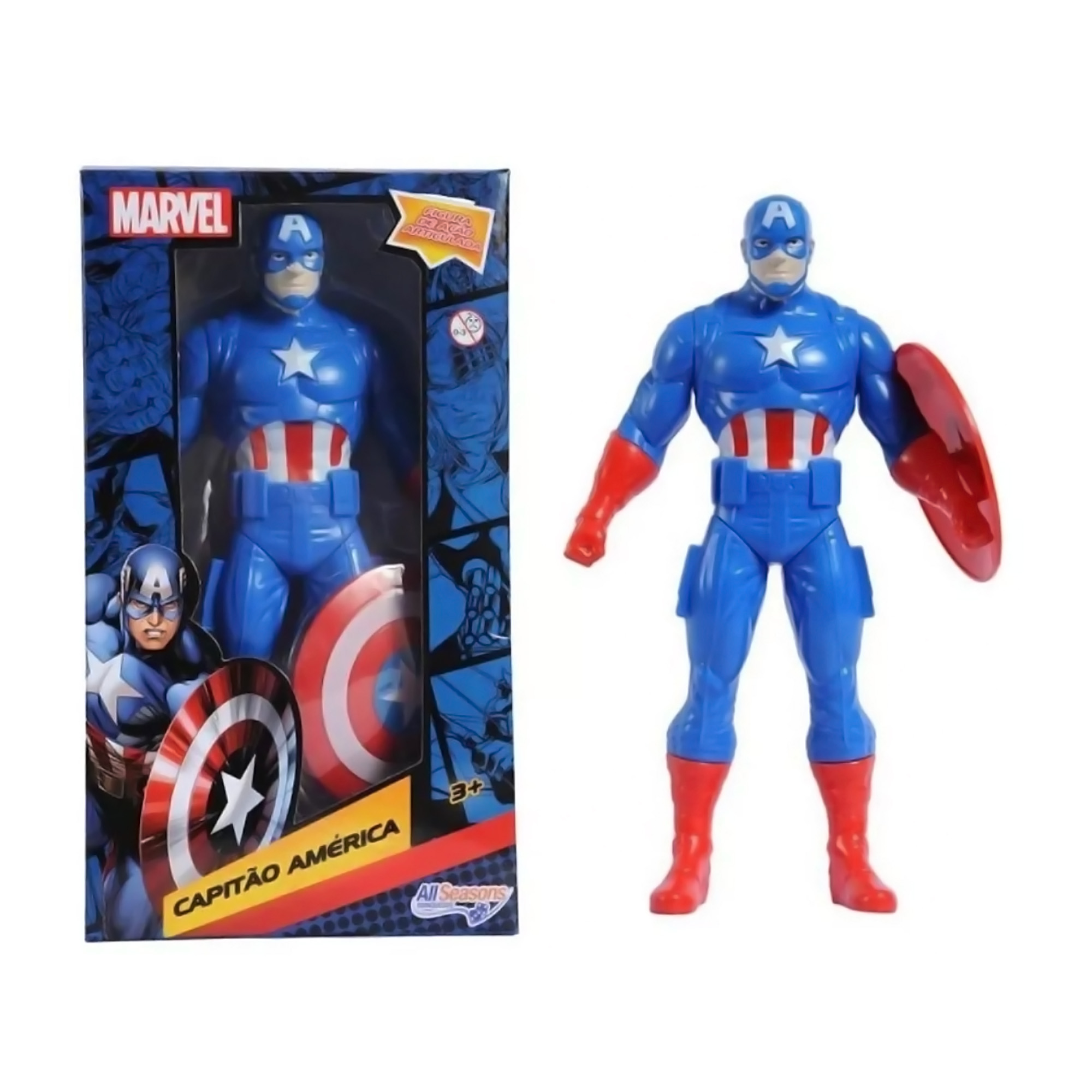 Foto 2 | Capitán América, Figura Articulada De Los Avengers