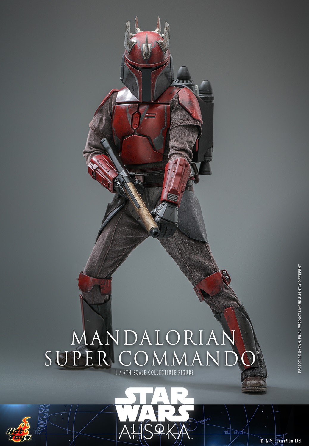 Foto 3 pulgar | Hot Toys Mandalorian Super Commando Captain Escala 1:6