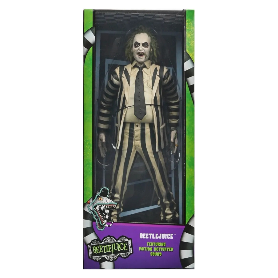 Foto 3 pulgar | Beetlejuice (1988) - Escala 1/4 Neca Traje de Rayas