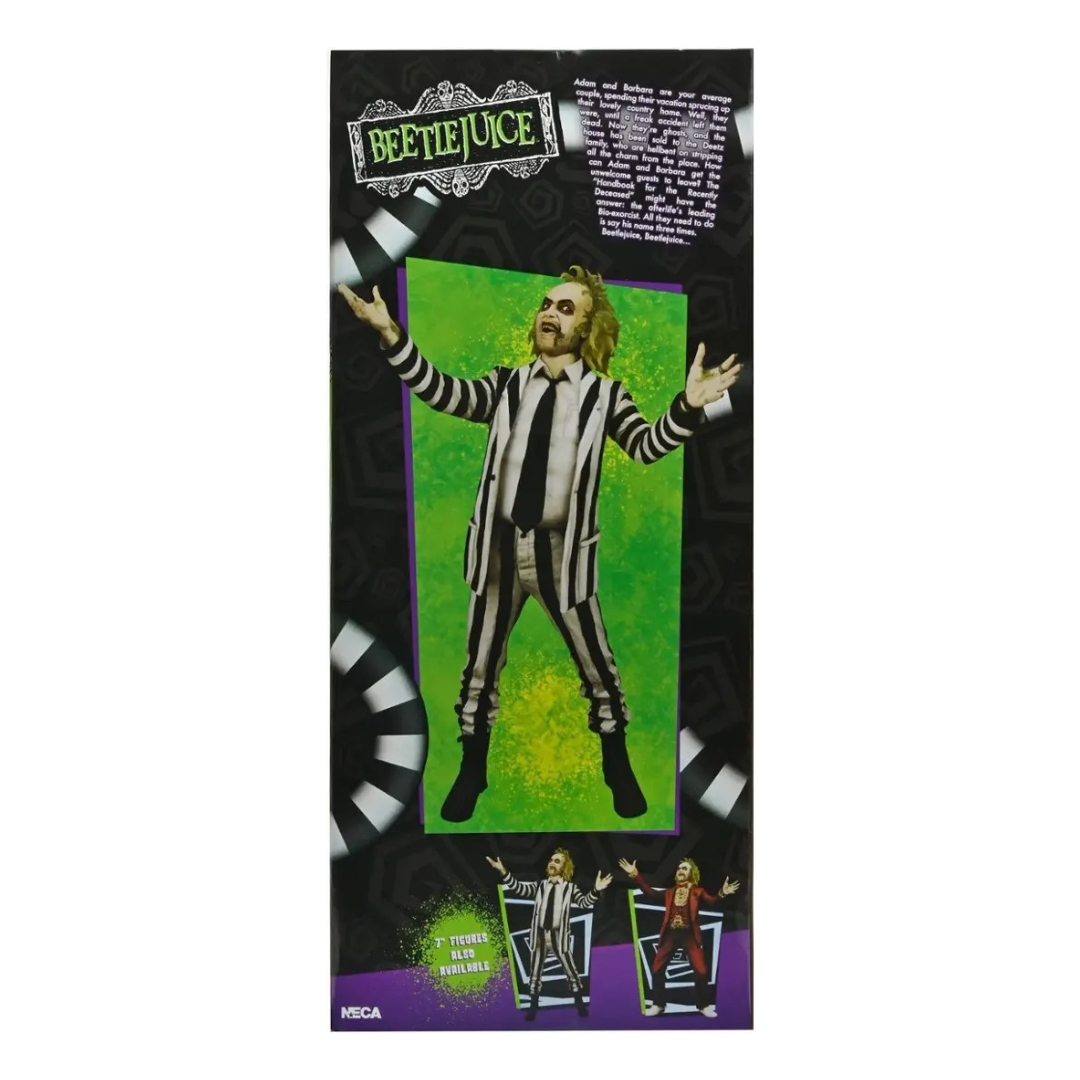 Foto 5 pulgar | Beetlejuice (1988) - Escala 1/4 Neca Traje de Rayas