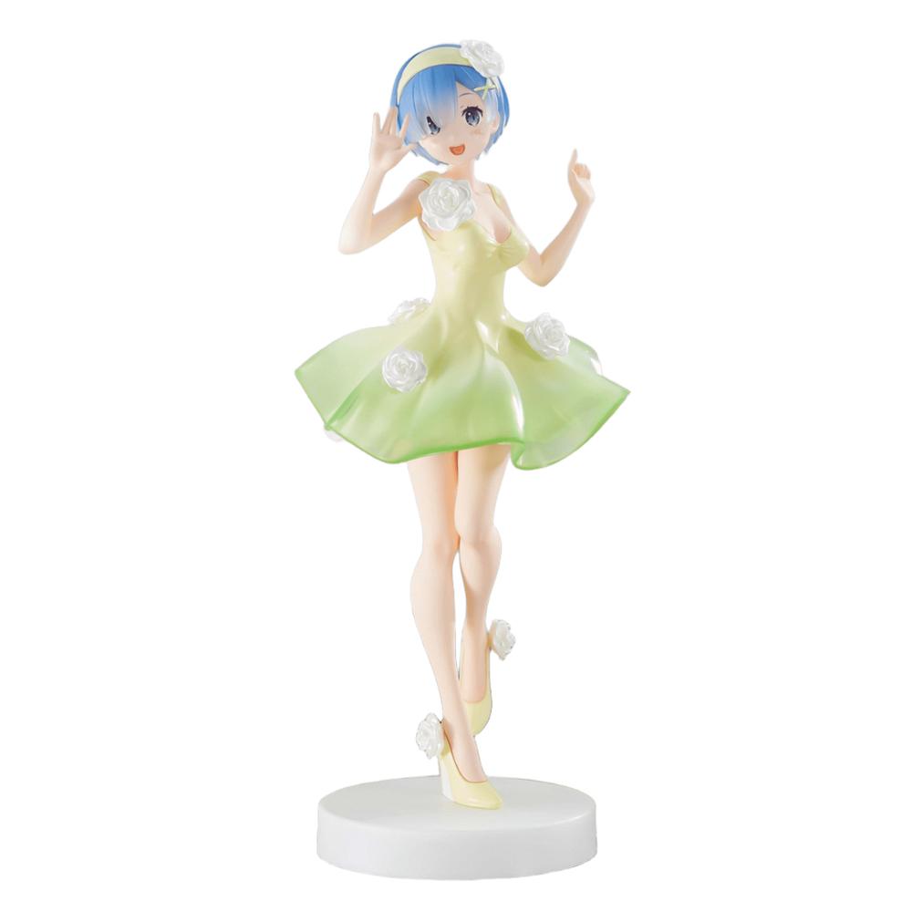 Furyu Figures Trio Try It: Re Zero Starting Life In Another World - Rem Vestido De Flores