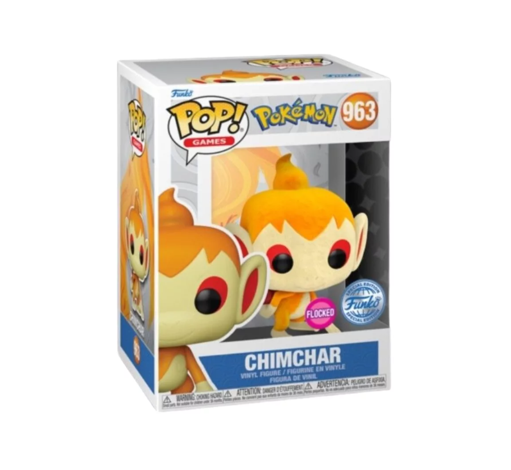 Funko Pop Games: Pokemon - Chimchar Flocked Funko Shop