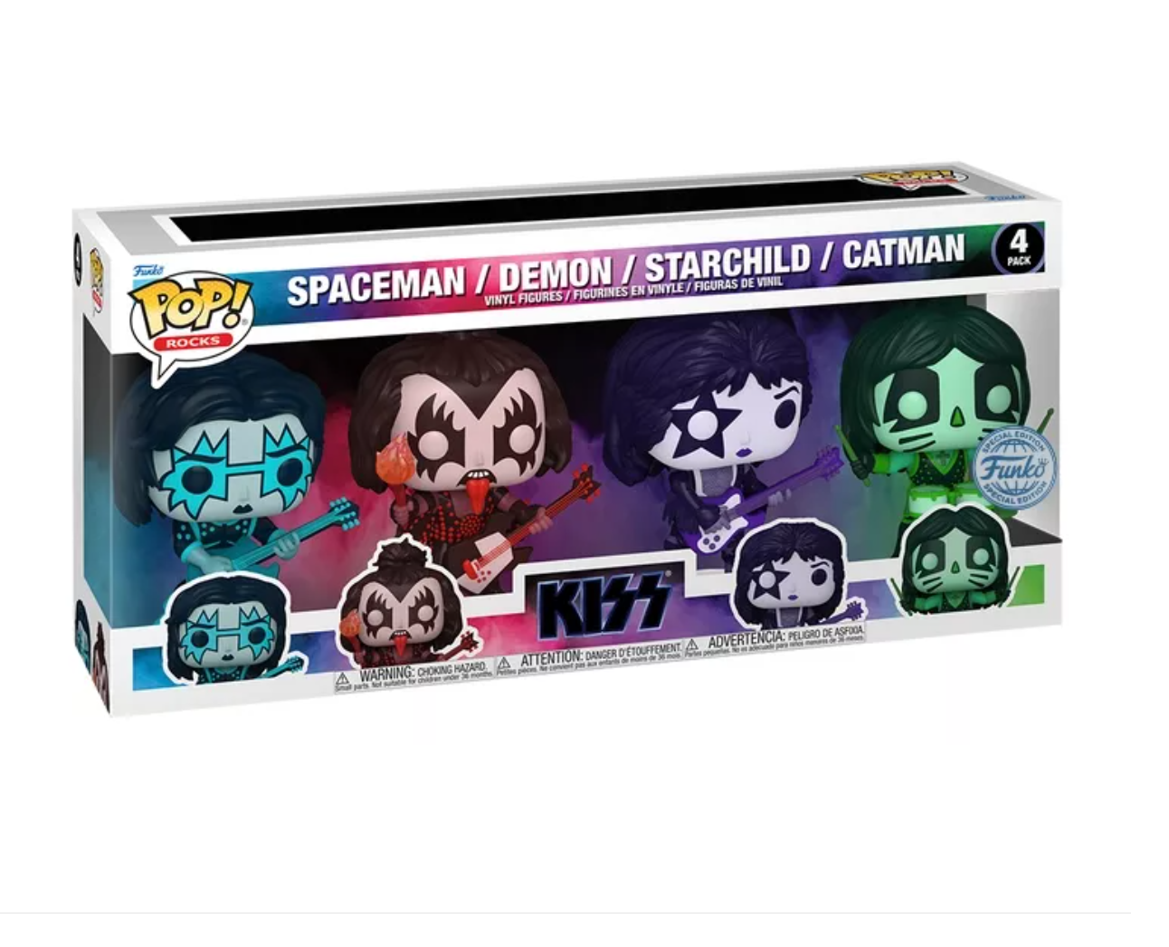 Foto 2 pulgar | Funko Pop Rocks: Kiss - Spaceman, Demon, Starchild Y Catman