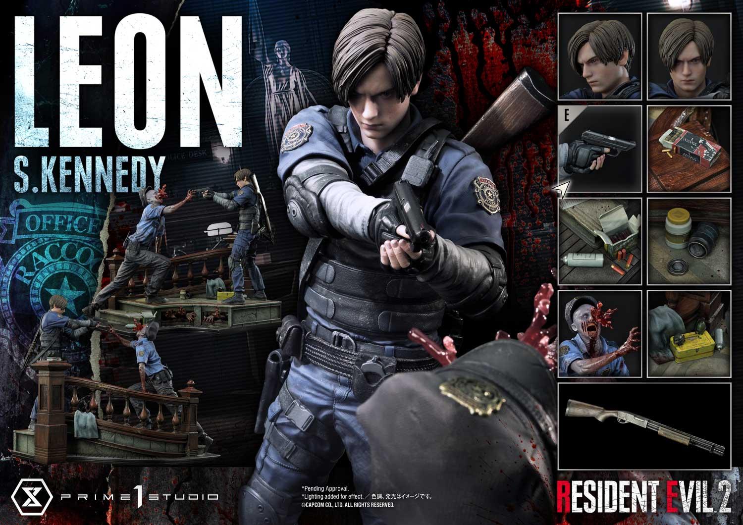 Foto 3 pulgar | Resident Evil 2 Leon S. Kennedy Prime 1 Studios Statue