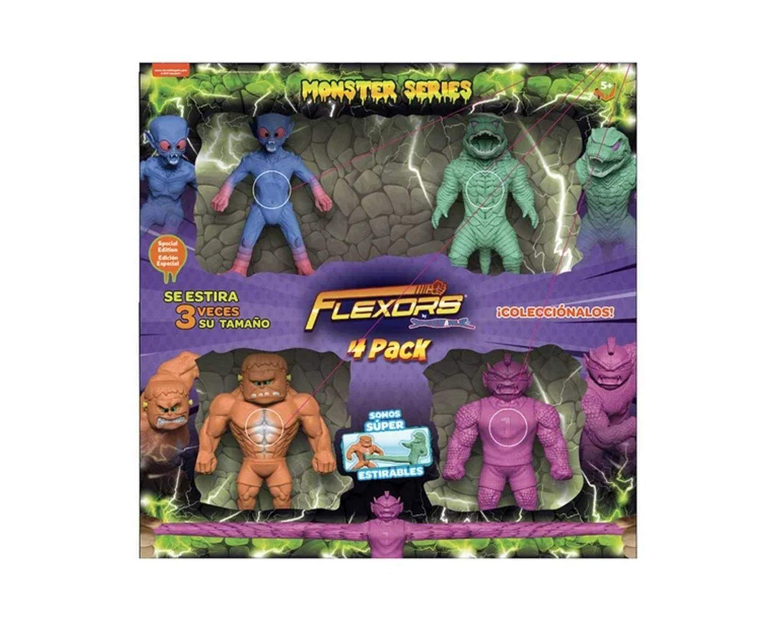 Figura Estirable Ruz Flexors (4 Pack Monster Series 15 Cm)