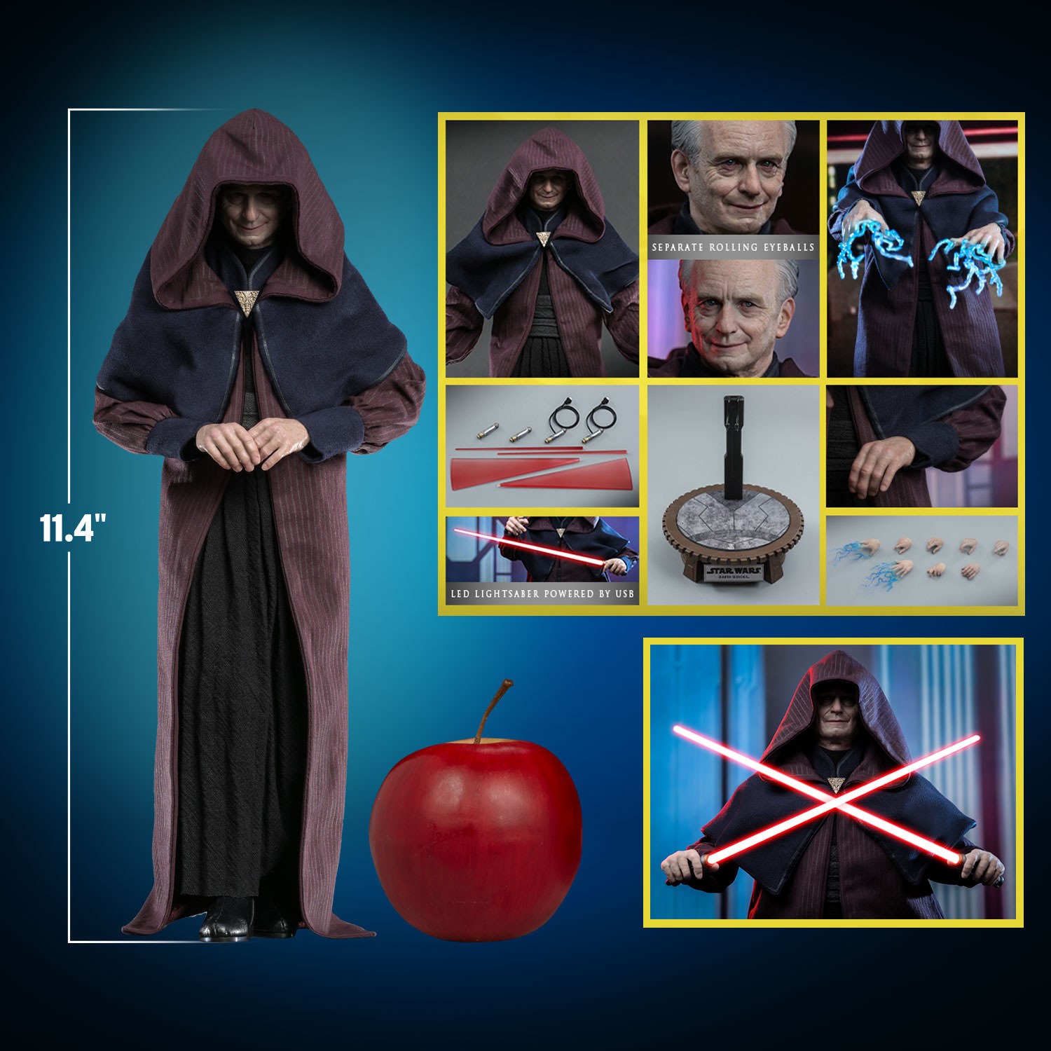 Foto 3 | Star Wars The Clone Wars - Darth Sidious Hot Toys