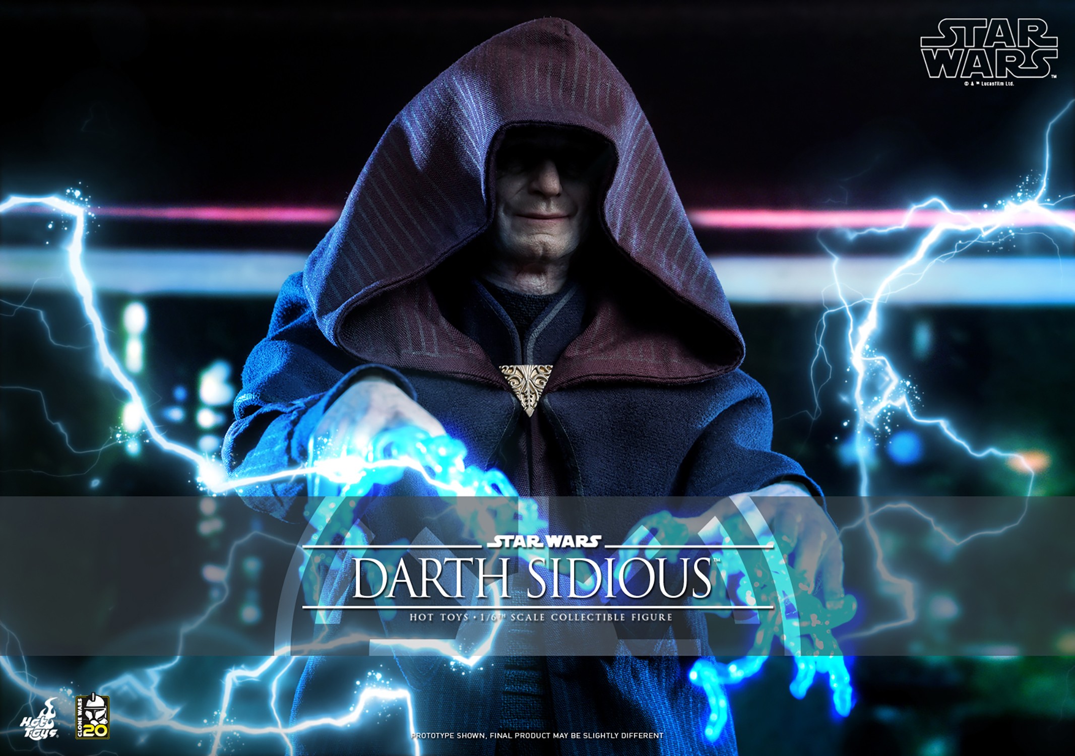 Foto 4 | Star Wars The Clone Wars - Darth Sidious Hot Toys