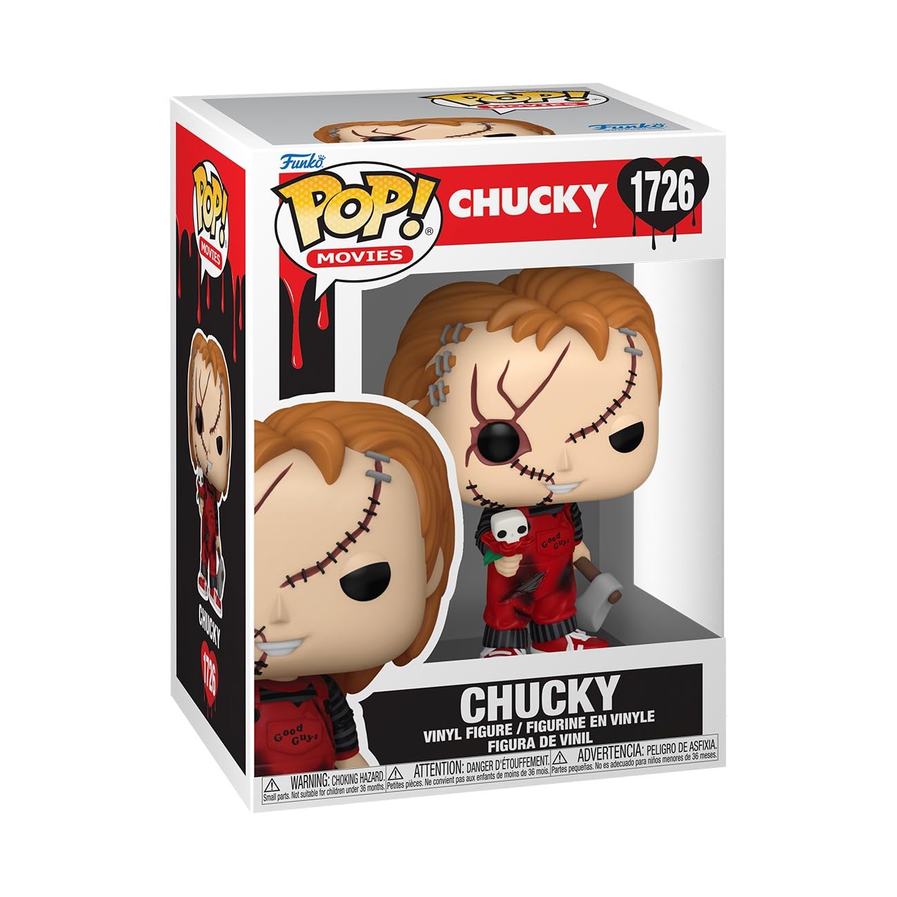 Figura De Vinilo Funko Pop Movies Valentines Chucky 9.8cm - Venta Internacional.