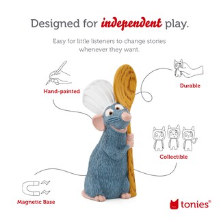 Foto 3 | Figura De Juguete Con Audio Tonies Remy De Disney Ratatouille - Venta Internacional.