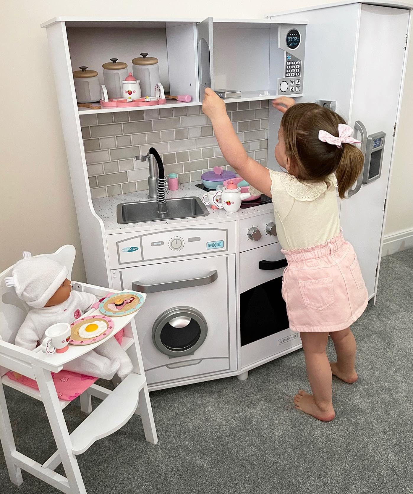 Foto 7 | Trona Kidkraft Lil' Doll De Madera Para Muñecas De 18 Pulgadas - Venta Internacional.