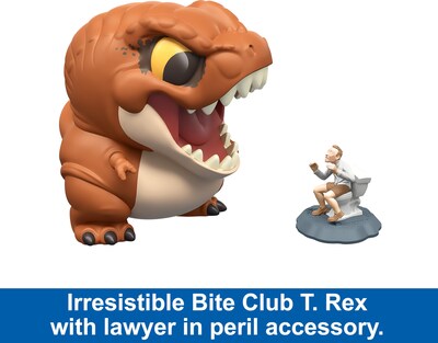 Foto 2 | Figura De Acción Mattel Jurassic World Bite Club T-rex - Venta Internacional.