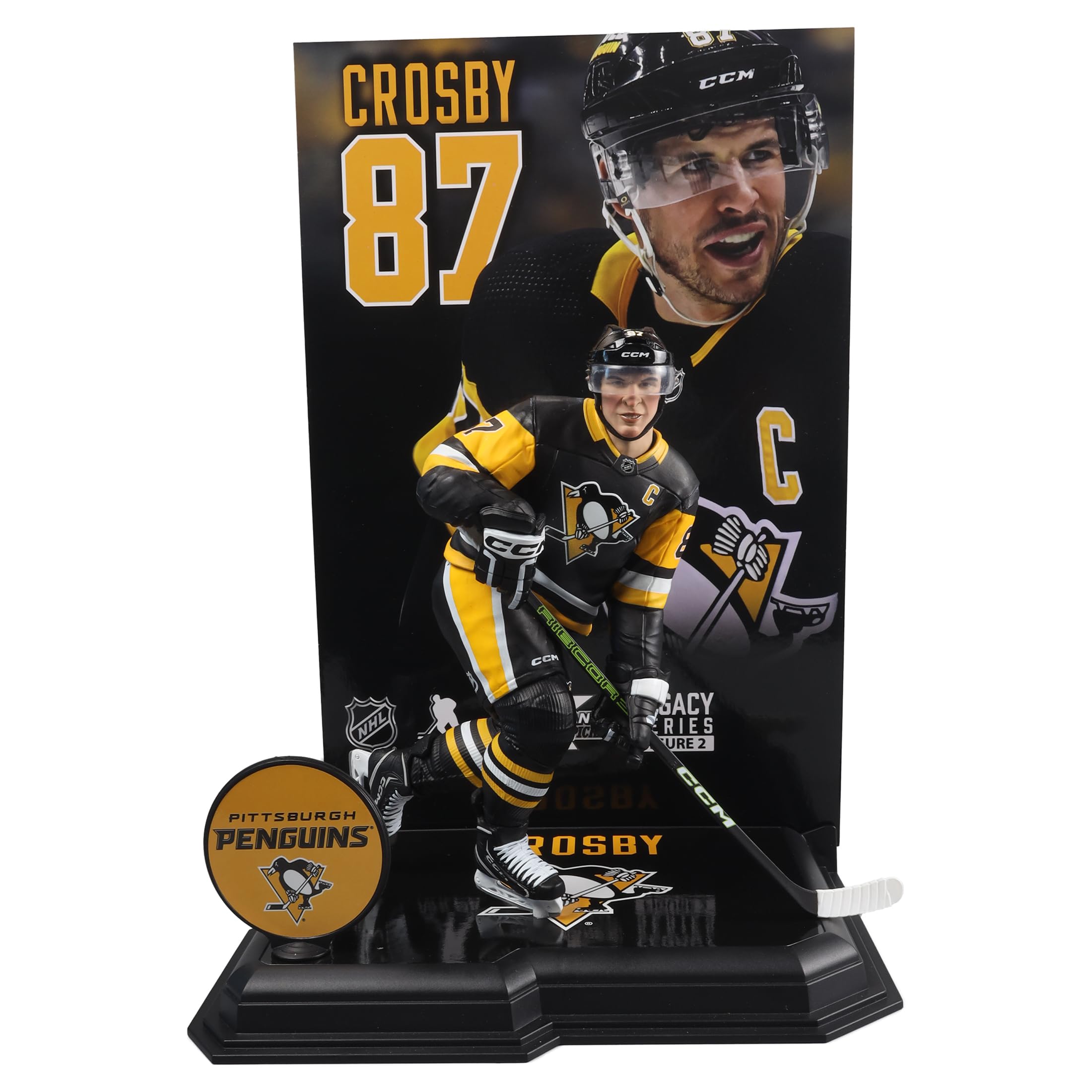 Foto 2 pulgar | Figura Mcfarlane Toys Sidney Crosby Nhl 18 Cm - Pittsburgh - Venta Internacional.
