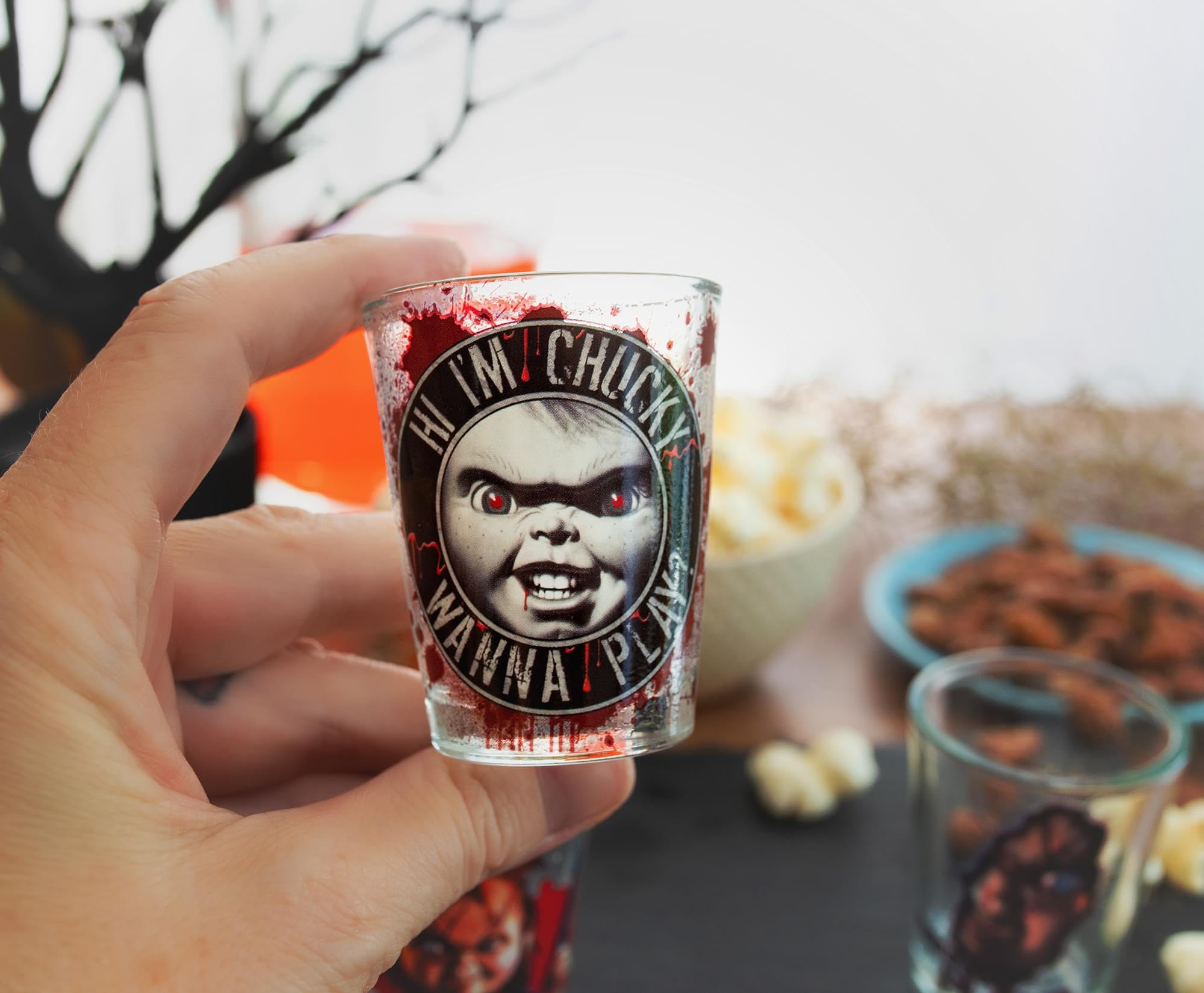Foto 7 pulgar | Gafas De Chupito Silver Buffalo Child's Play Chucky 60 Ml X4 - Venta Internacional.