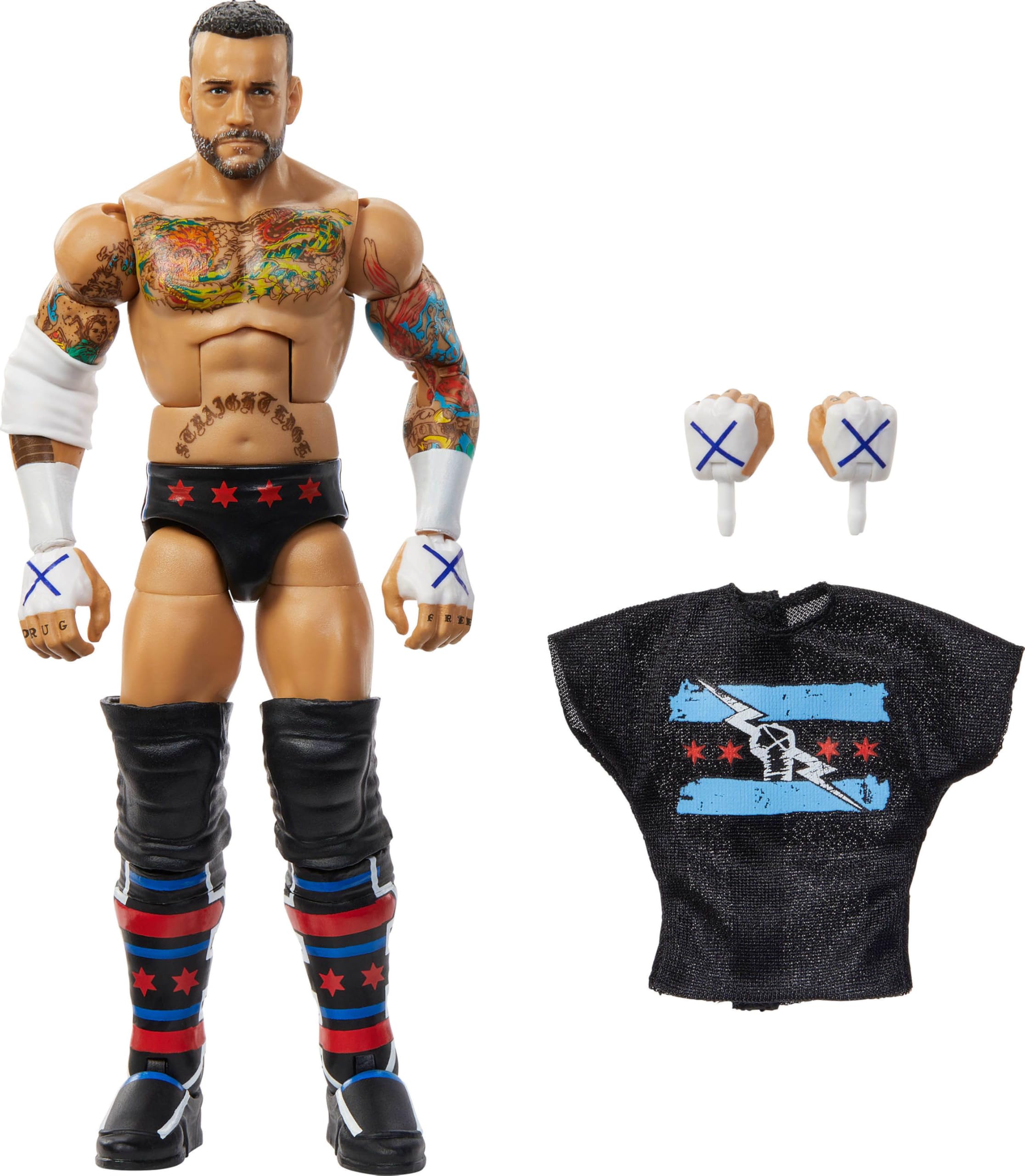Foto 1 | Figura De Acción Mattel Wwe Elite Cm Punk Series #115 15cm - Venta Internacional.