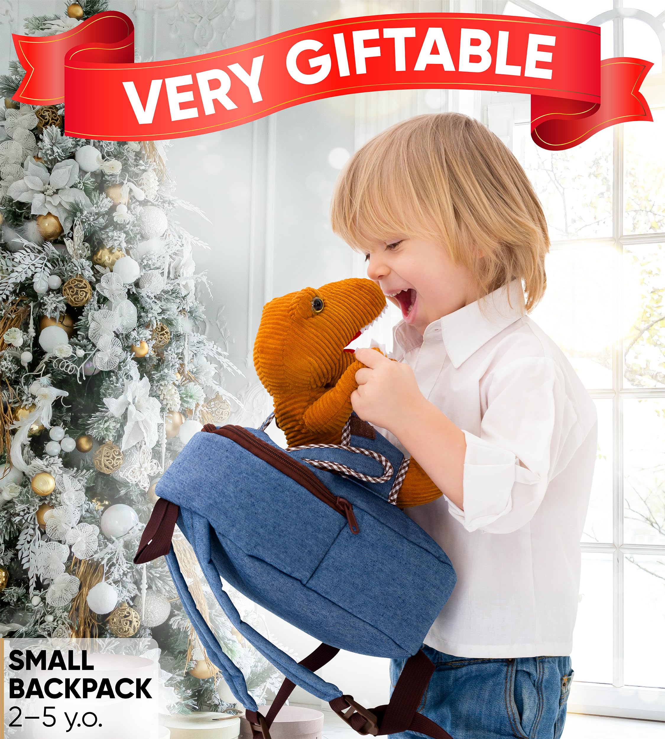 Foto 3 pulgar | Mochila Naturally Kids Con Forma De Dinosaurio Para Niños De 2 A 5 Años - Venta Internacional.