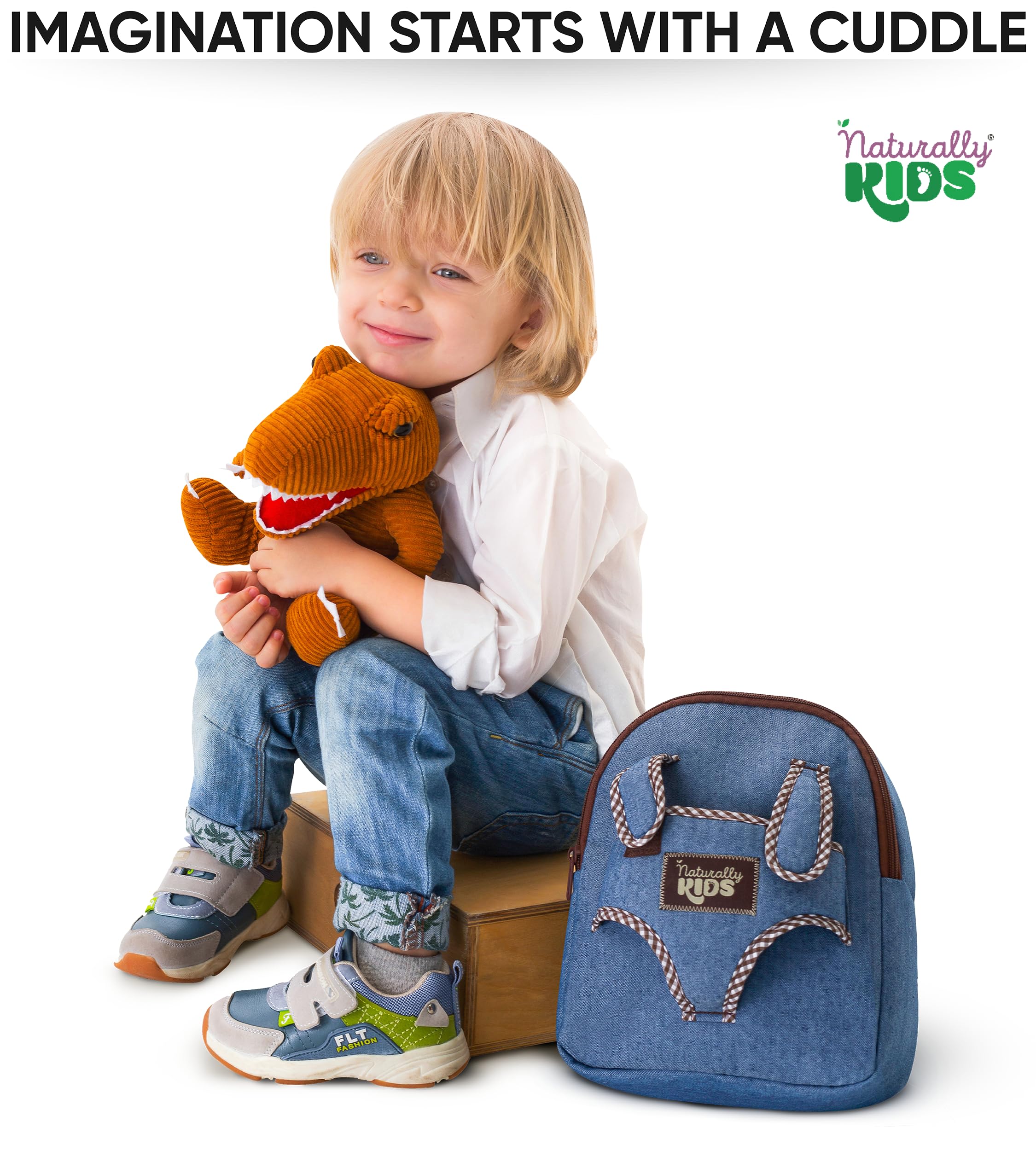Foto 7 pulgar | Mochila Naturally Kids Con Forma De Dinosaurio Para Niños De 2 A 5 Años - Venta Internacional.