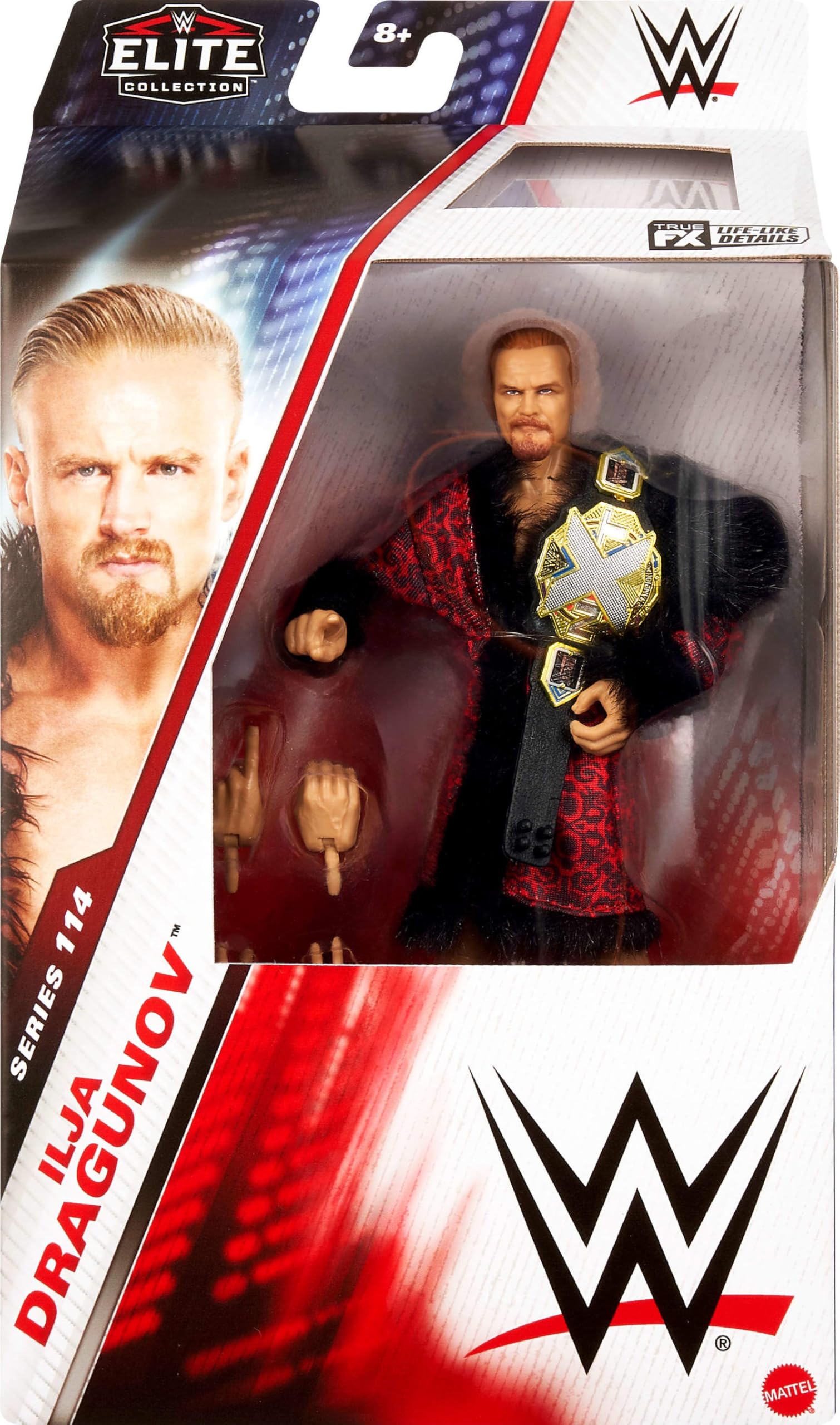Foto 3 pulgar | Figura De Acción Mattel Wwe Elite Ilja Dragunov Series #114 - Venta Internacional.