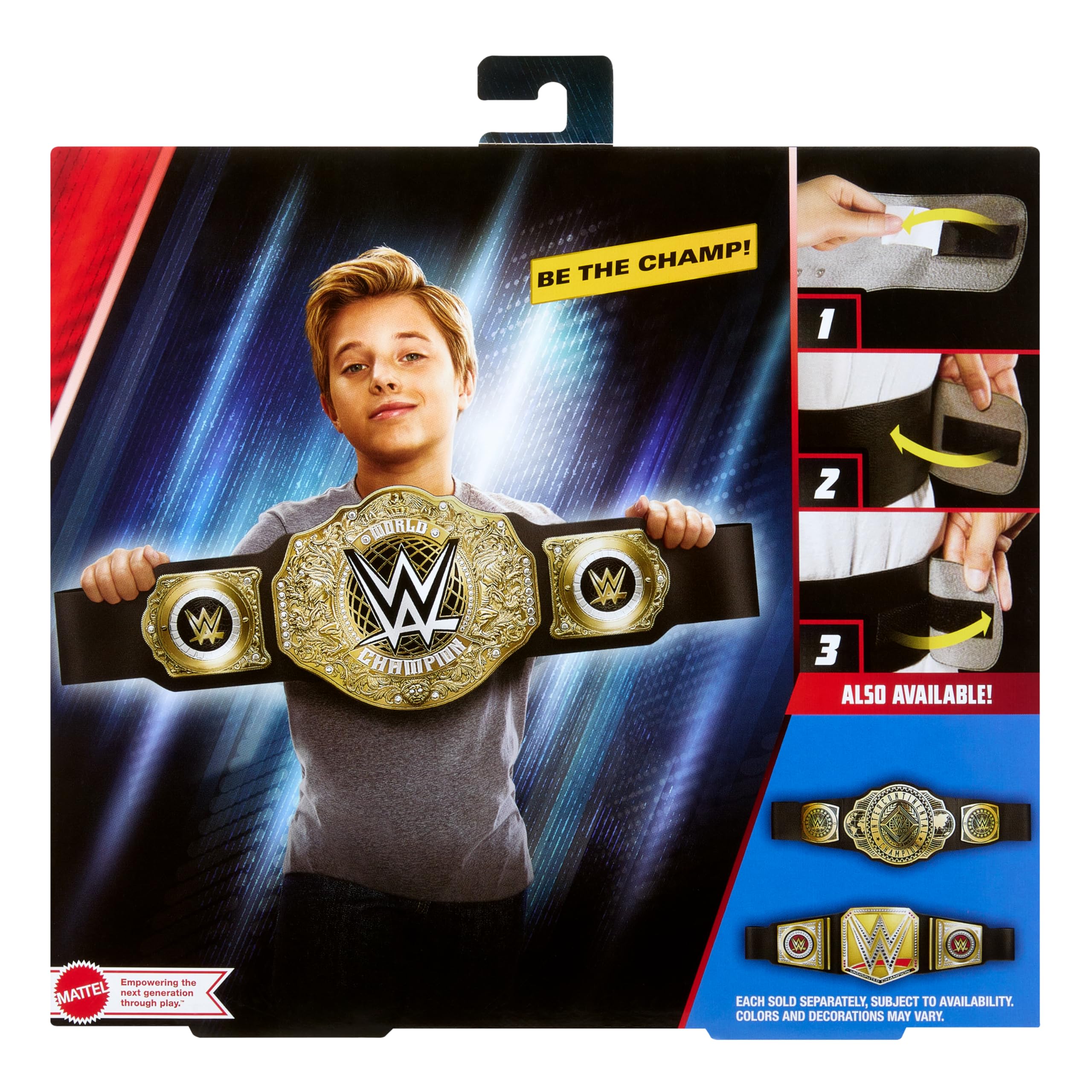 Foto 7 pulgar | Título De Campeonato Mattel Wwe World Heavyweight 3+ Feet - Venta Internacional.