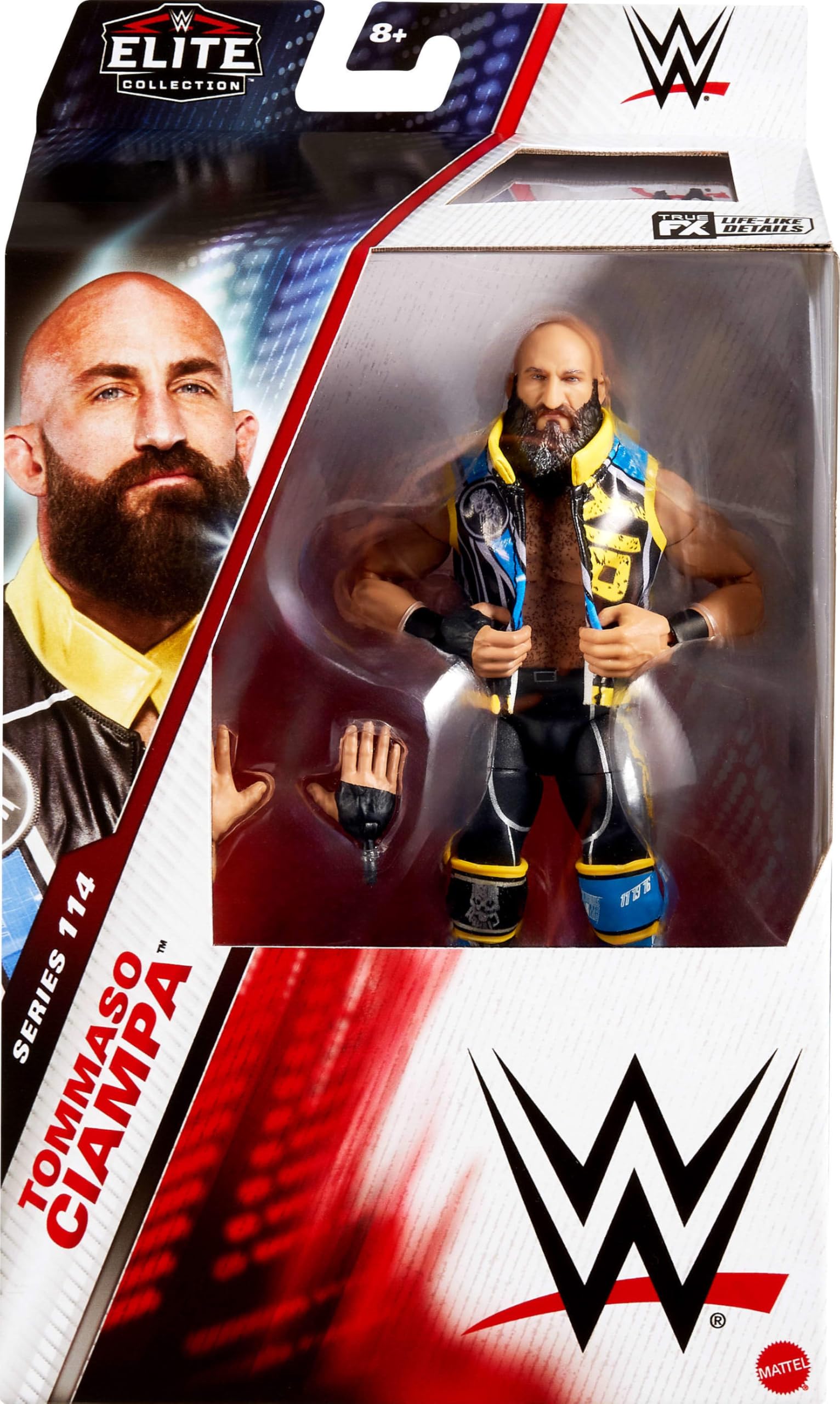 Foto 3 pulgar | Figura De Acción Mattel Wwe Elite Tommaso Ciampa 6 Pulgadas - Venta Internacional.