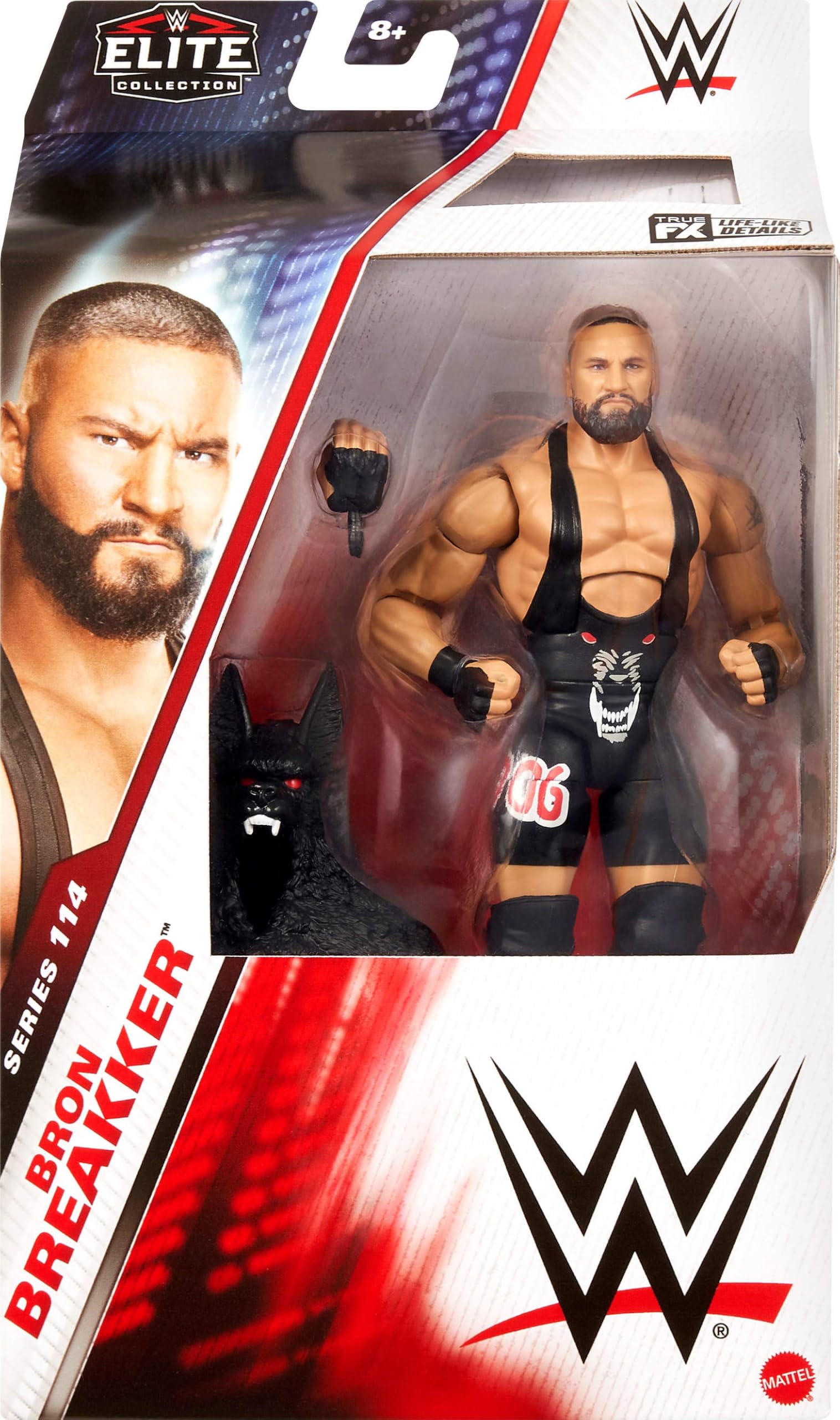 Foto 3 pulgar | Figura De Acción Mattel Wwe Elite Bron Breakker Series #114 - Venta Internacional.