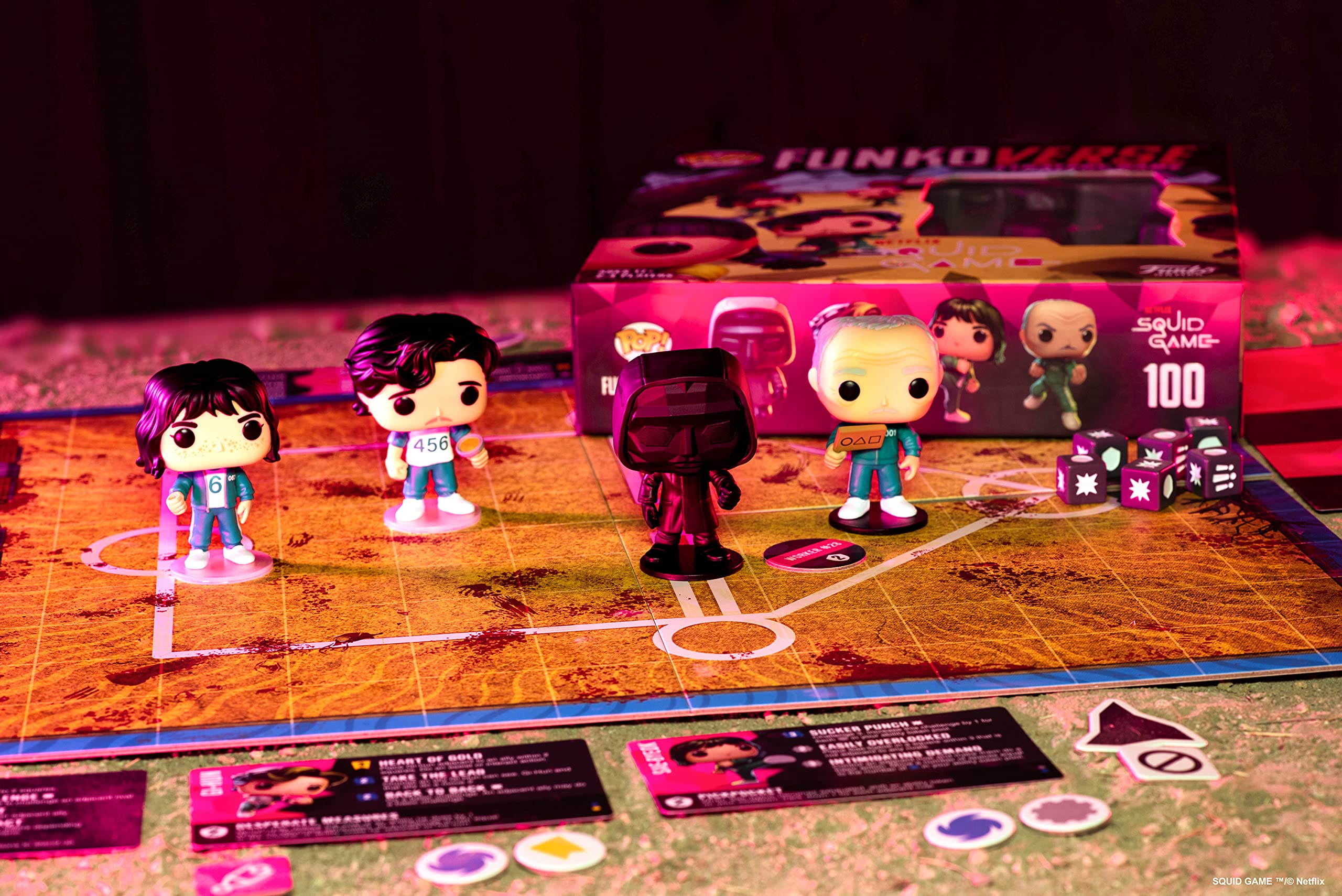 Foto 5 pulgar | Juego De Mesa Funkoverse Squid Game 100, Paquete De 4 Con Funko Pop! - Venta Internacional.