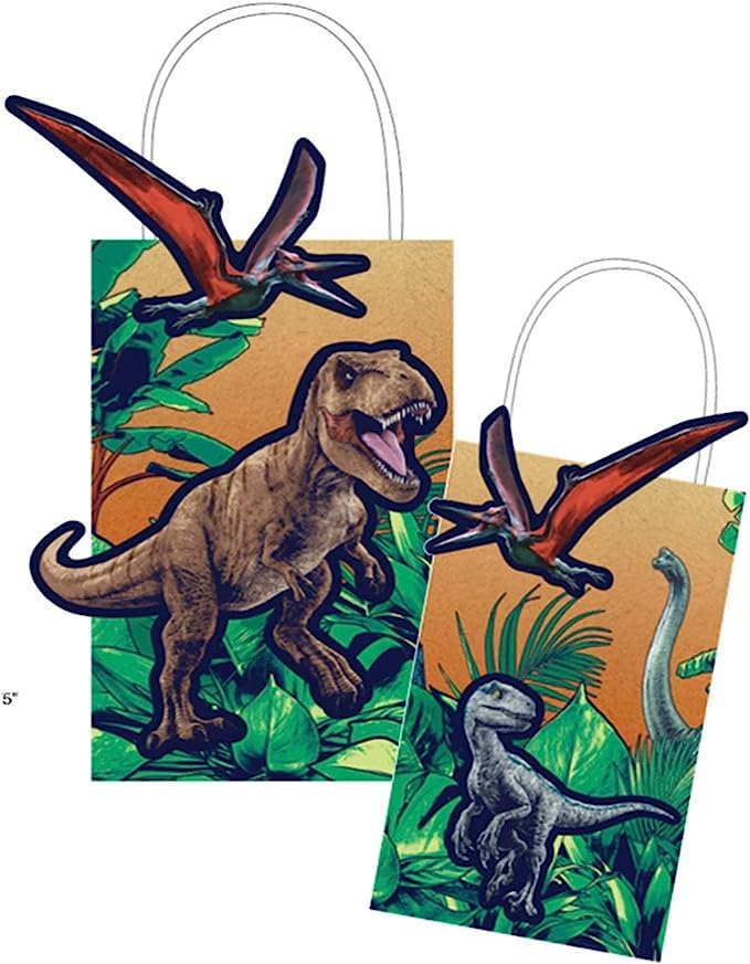 Foto 3 pulgar | Bolsa De Papel Amscan Multicolor Jurassic World Into The Wild - Venta Internacional.