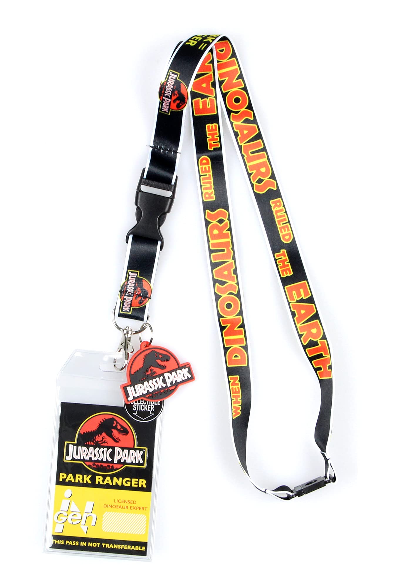 Foto 1 | Cordón Para Guardabosques De Jurassic Park Park Ranger Con Soporte Para Identificación Bioworld - Venta Internacional.