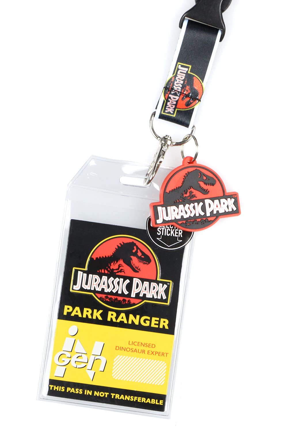 Foto 2 | Cordón Para Guardabosques De Jurassic Park Park Ranger Con Soporte Para Identificación Bioworld - Venta Internacional.