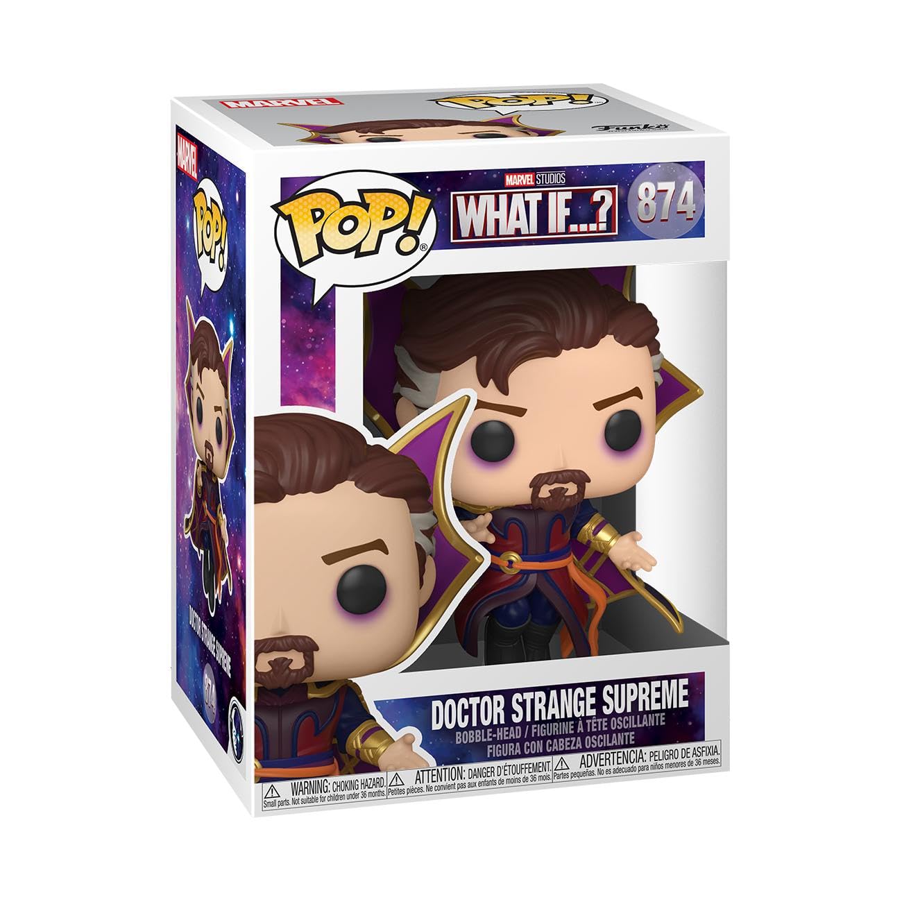 Foto 2 pulgar | ¡funko Pop! Marvel, ¿y Si? Juguete Supremo De Doctor Strange - Venta Internacional.