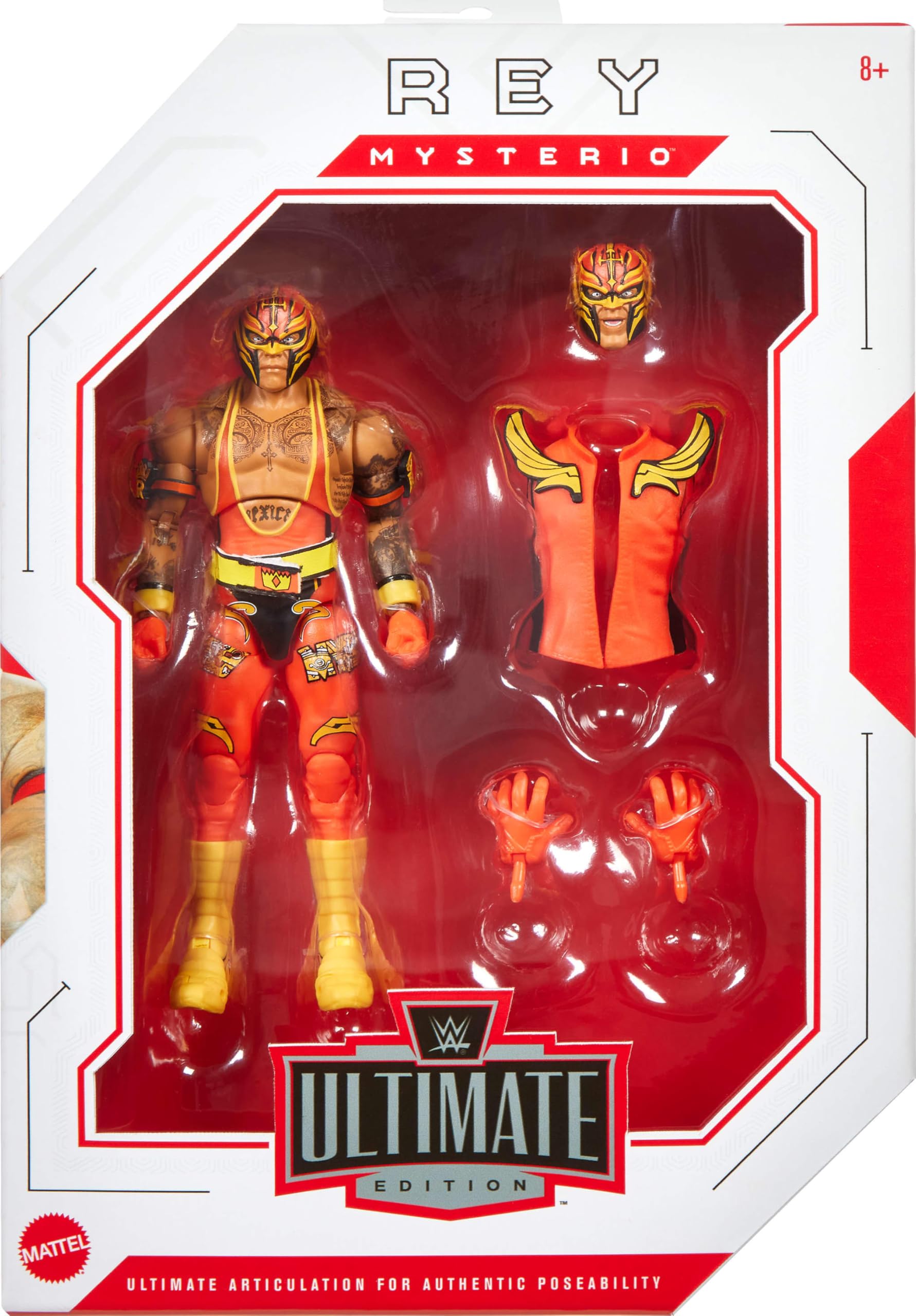 Foto 3 pulgar | Figura De Acción Mattel Wwe Ultimate Edition Rey Mysterio De 6 Pulgadas - Venta Internacional.