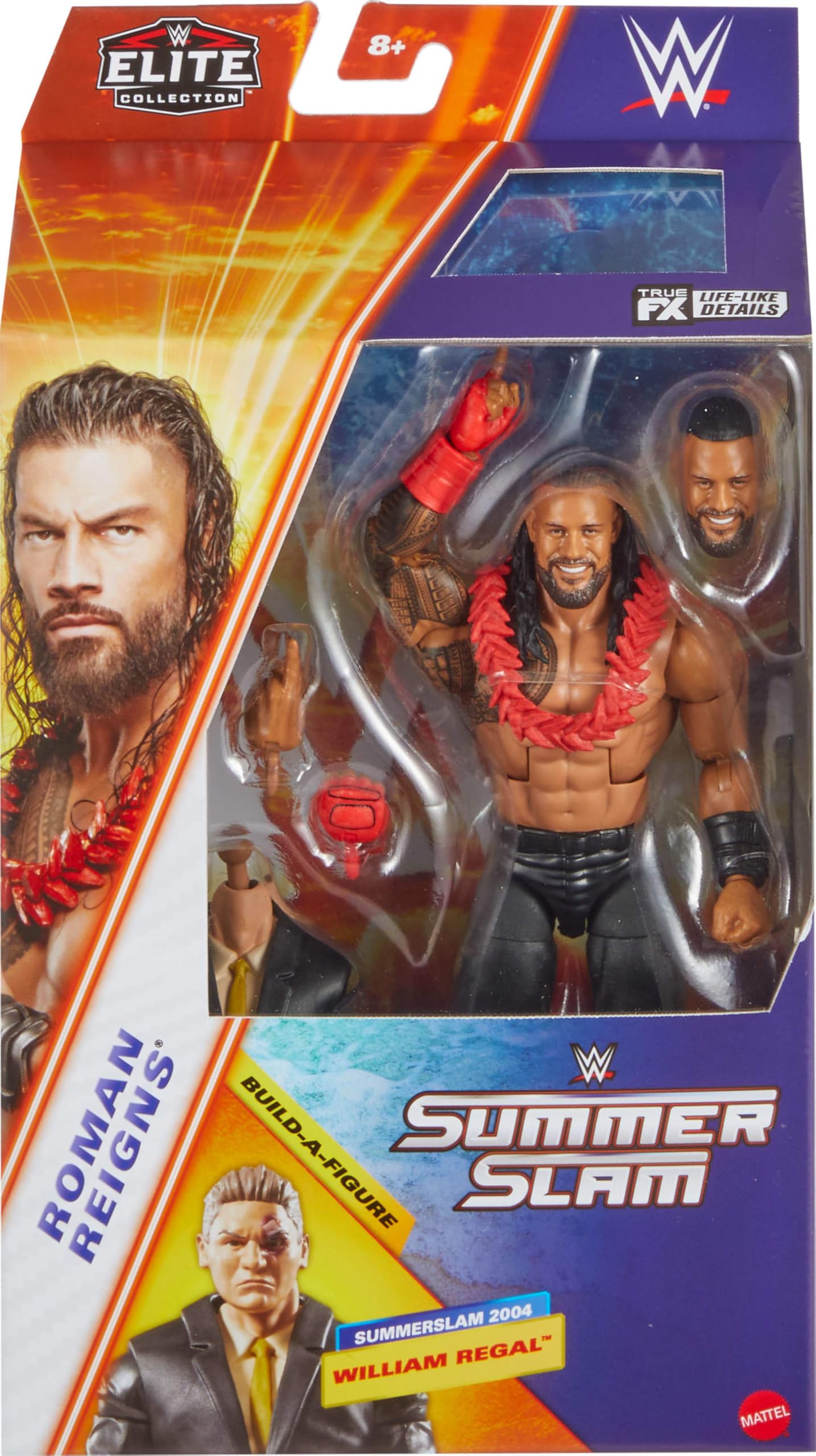 Foto 3 pulgar | Figura De Acción Mattel Wwe Summerslam Roman Reigns - Venta Internacional.