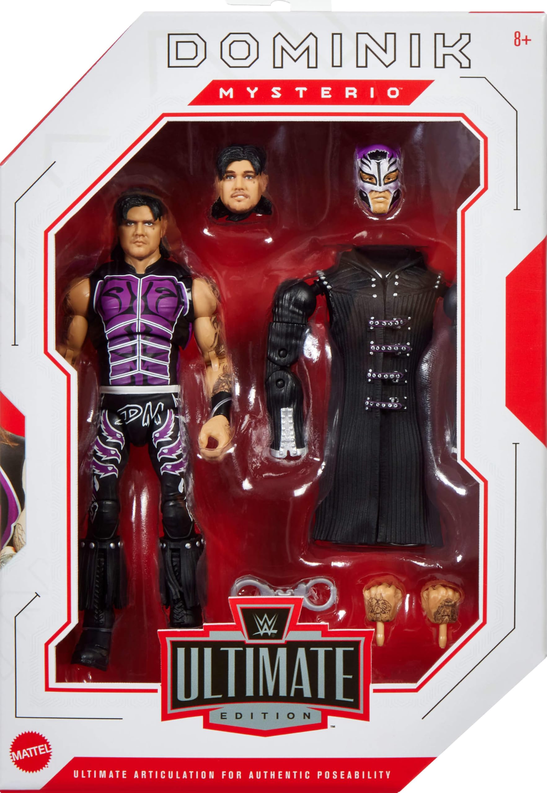Foto 3 pulgar | Figura De Acción Mattel Wwe Ultimate Edition 6 Pulgadas Dominik Mysterio - Venta Internacional.