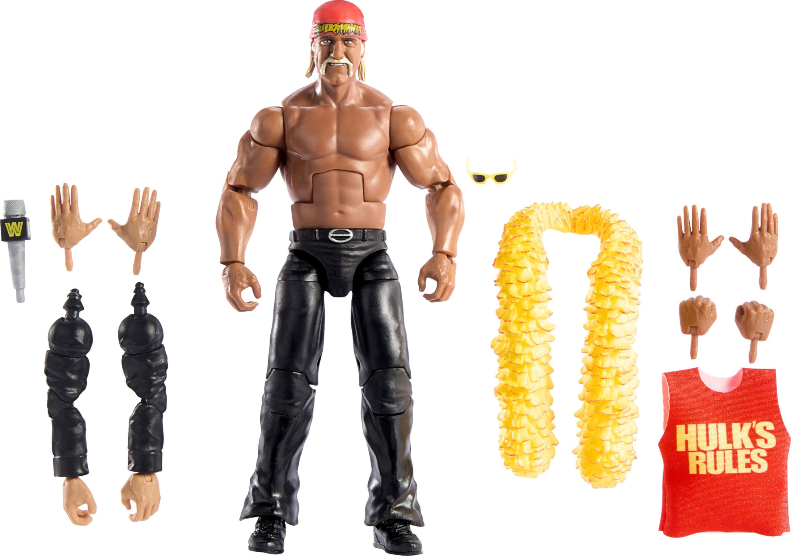 Foto 2 pulgar | Figura De Acción Mattel Wwe Elite Collection Hulk Hogan Wrestlemania - Venta Internacional.