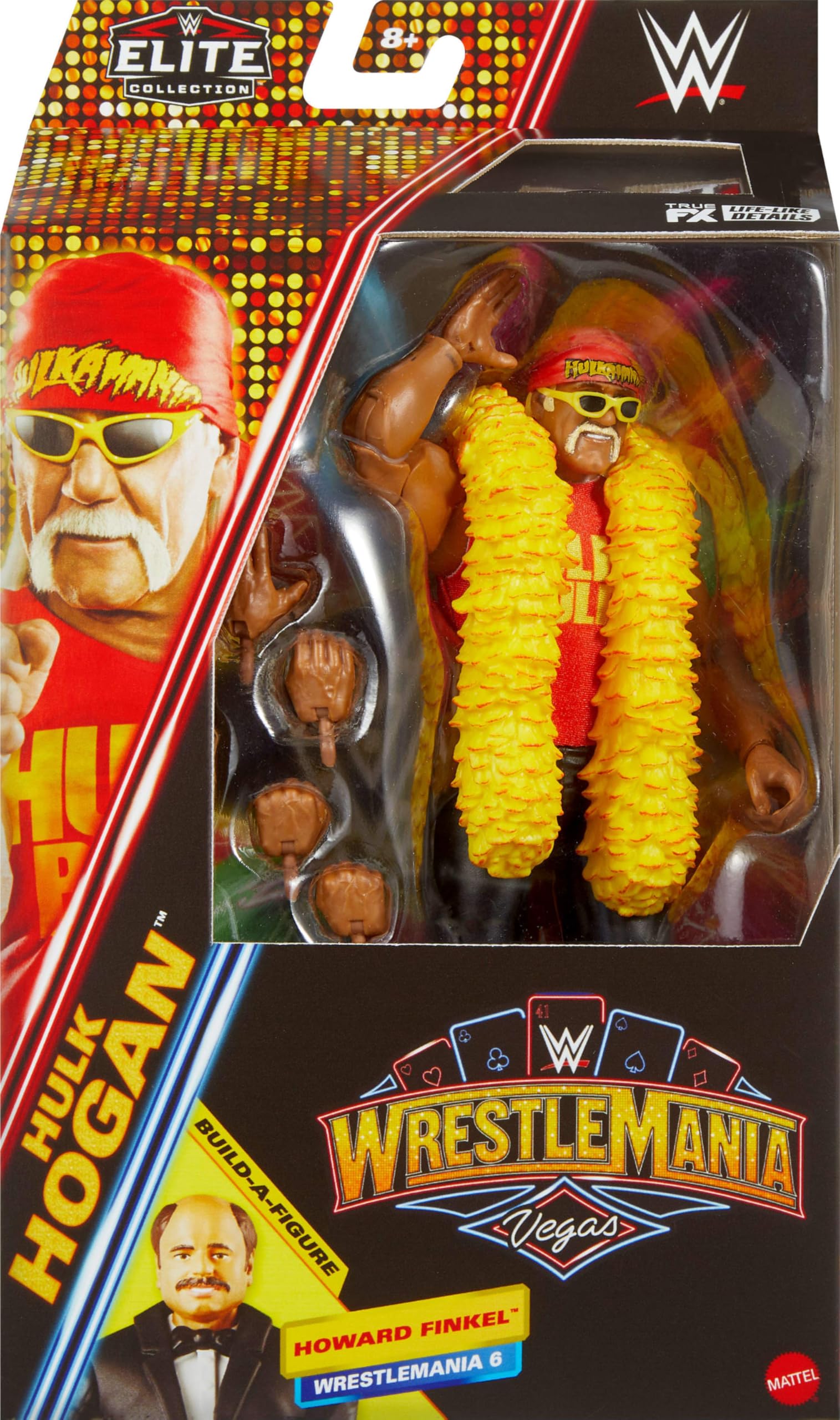 Foto 3 pulgar | Figura De Acción Mattel Wwe Elite Collection Hulk Hogan Wrestlemania - Venta Internacional.