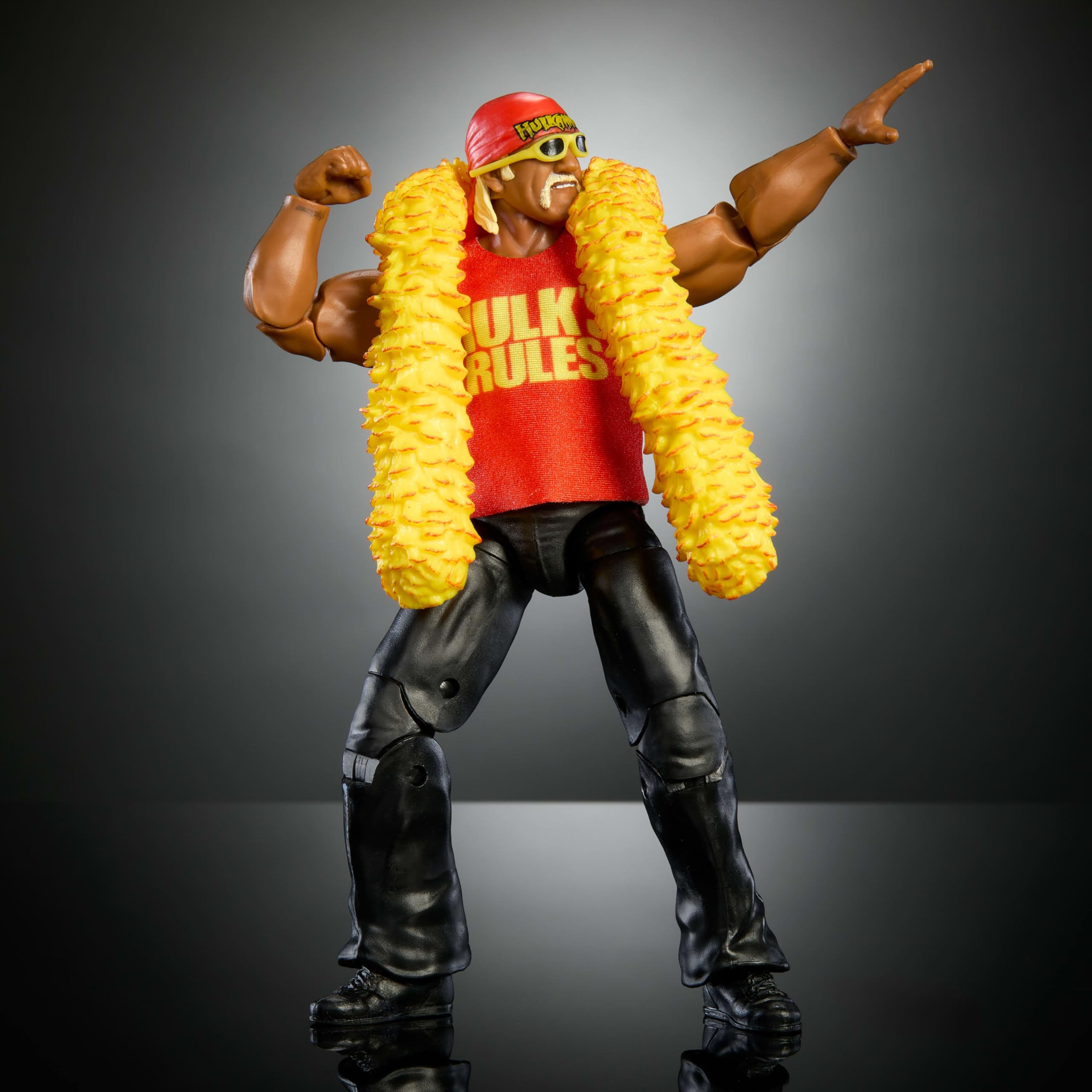 Foto 6 pulgar | Figura De Acción Mattel Wwe Elite Collection Hulk Hogan Wrestlemania - Venta Internacional.